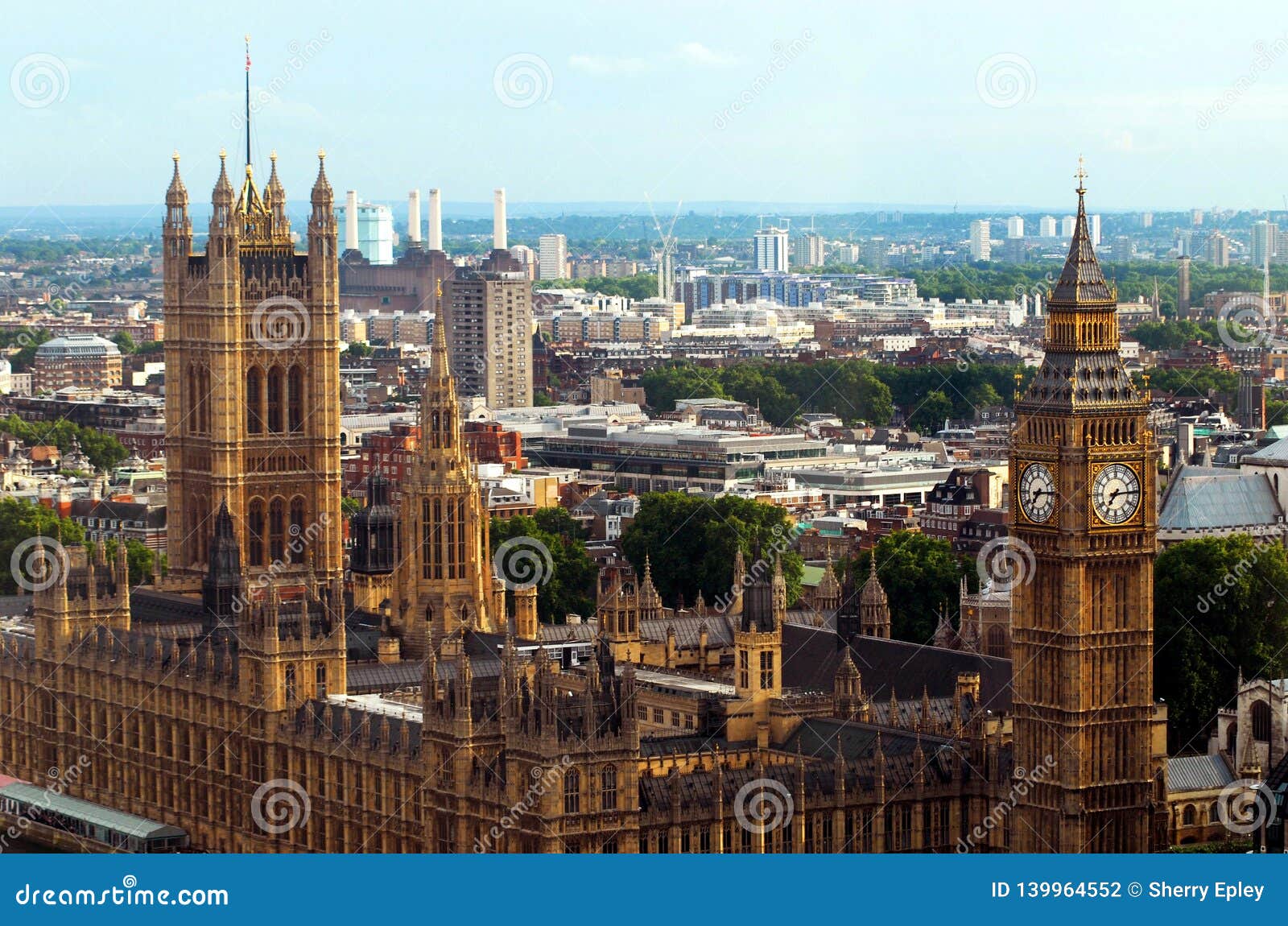 Vue Aerienne De L Angleterre Londres De Big Ben Et Du Parlement Photo Stock Image Du Panorama Panoramique