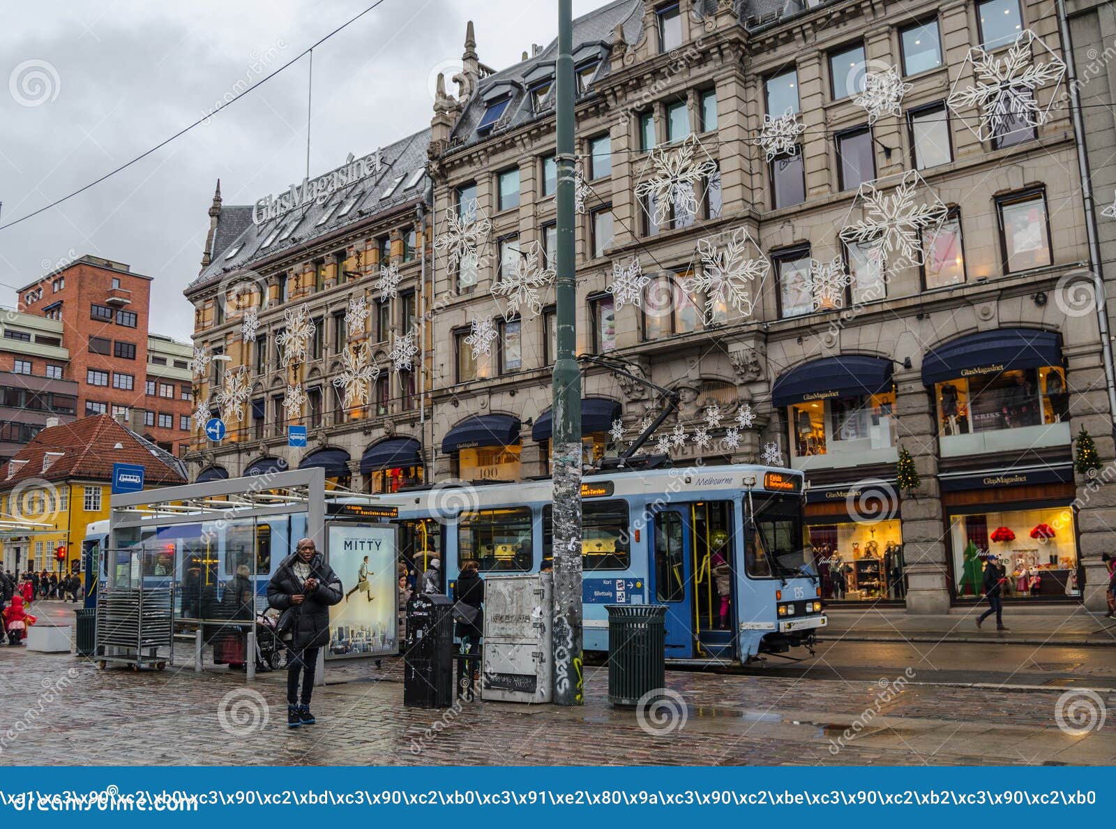 Vue De Rue D'Oslo Avant Noël Photo éditorial Image du froid
