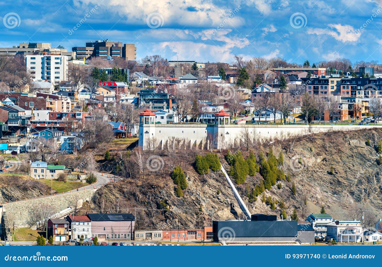 Vue De Ville De Levis De Québec, Canada Photo stock Image du amérique