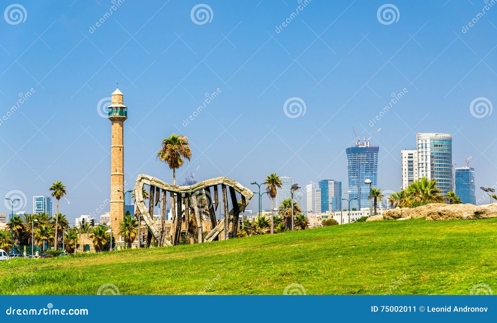 Vue du bord de mer méditerranéen à Tel Aviv. Vue du bord de mer méditerranéen de Tel Aviv - l'Israël