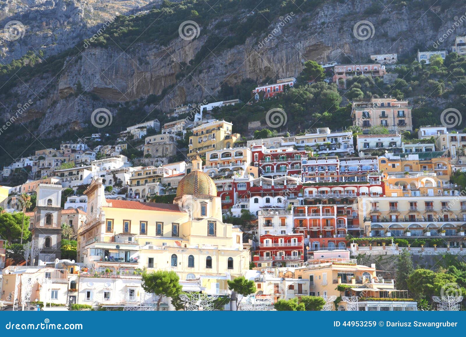 Vue Pittoresque De Village Positano, Italie Image stock - Image du ...