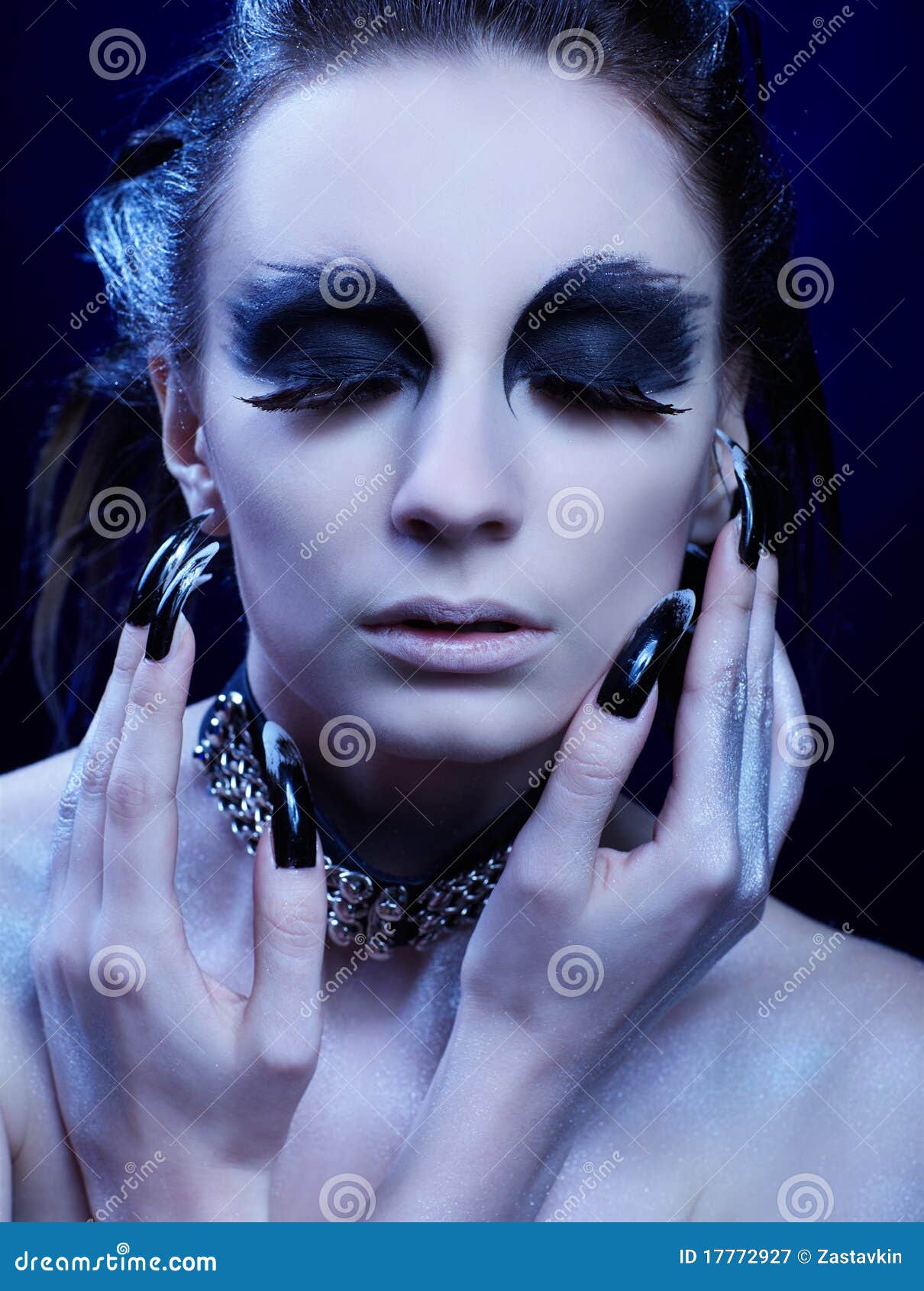 Vulture girl stock image. Image of beautiful, cosmetics - 17772927