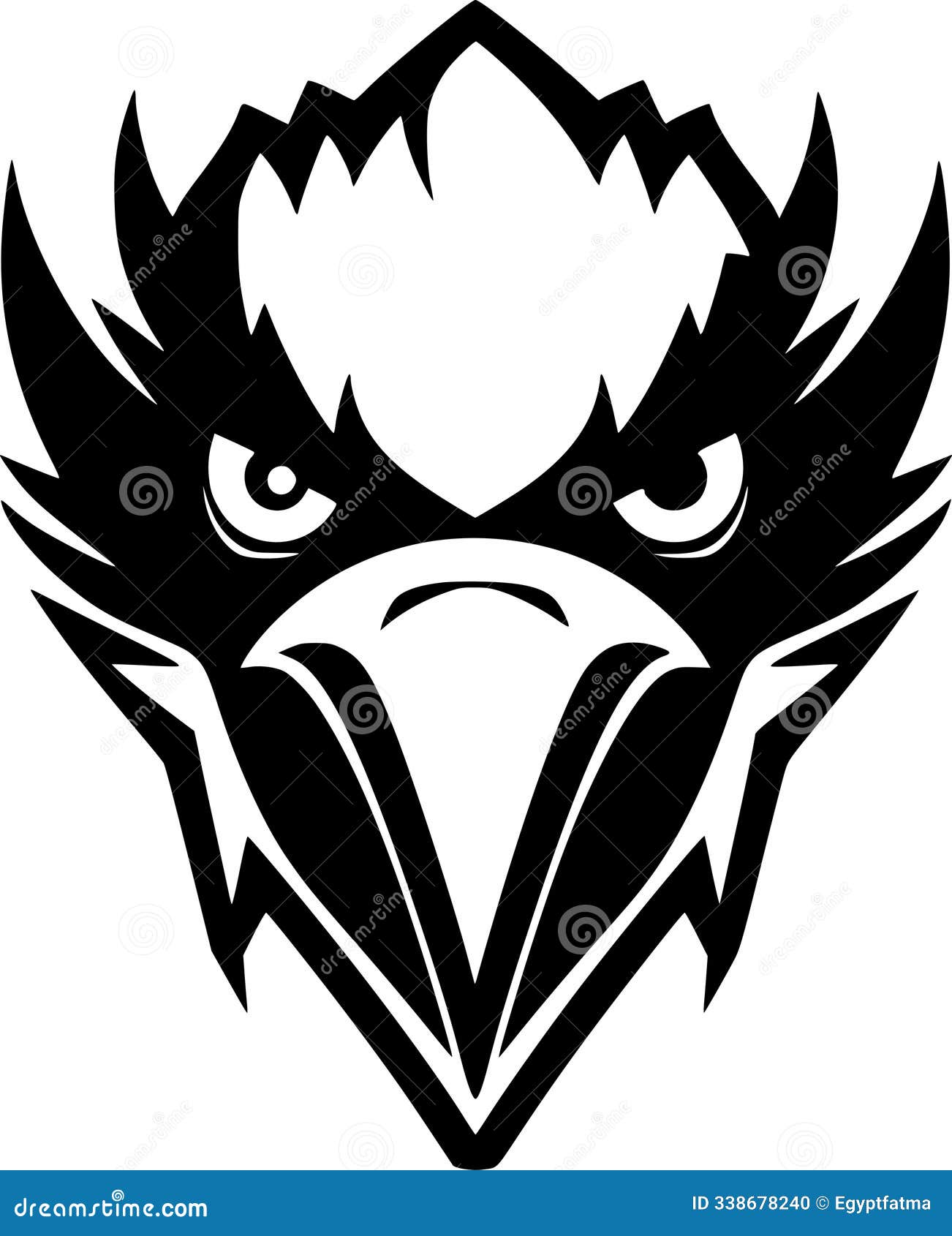 vulture - minimalist and flat logo -  