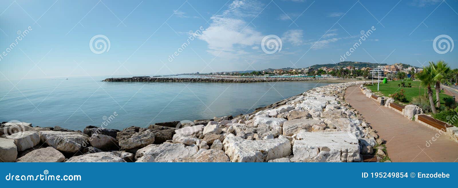 Vview of of San Benedetto Del Tronto Sea Adriatic - Ascoli Piceno ...