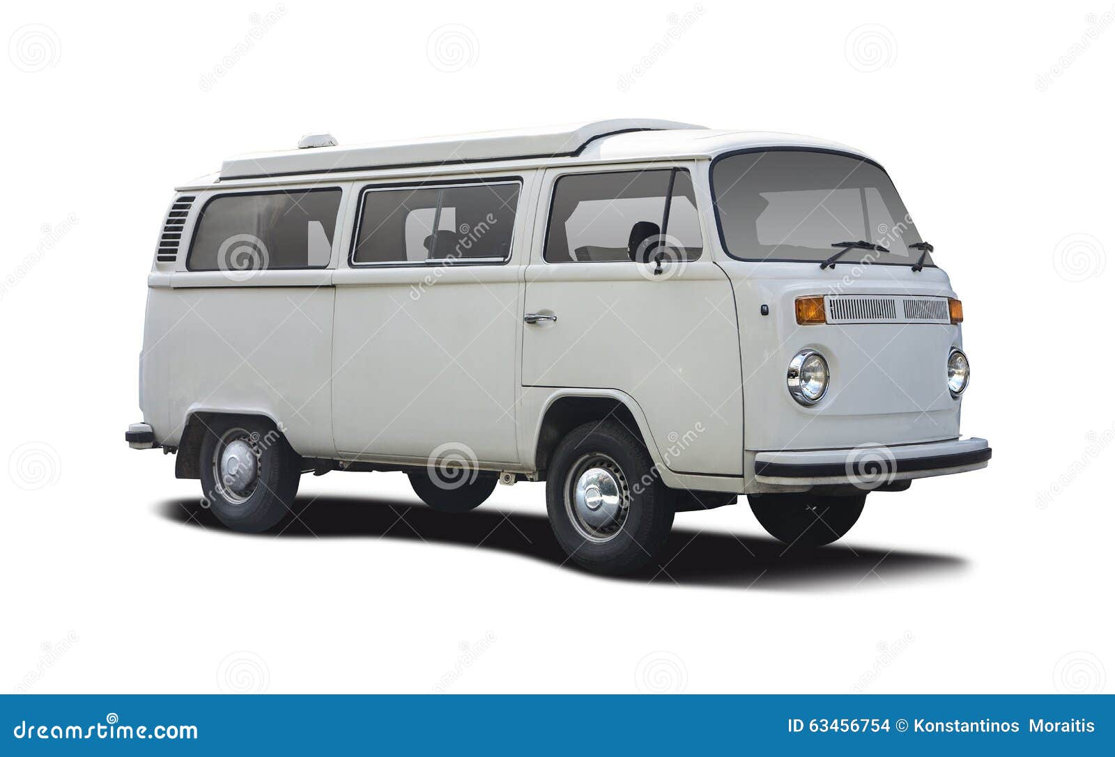 VW T2 camper photo. Image cream, german, side - 63456754