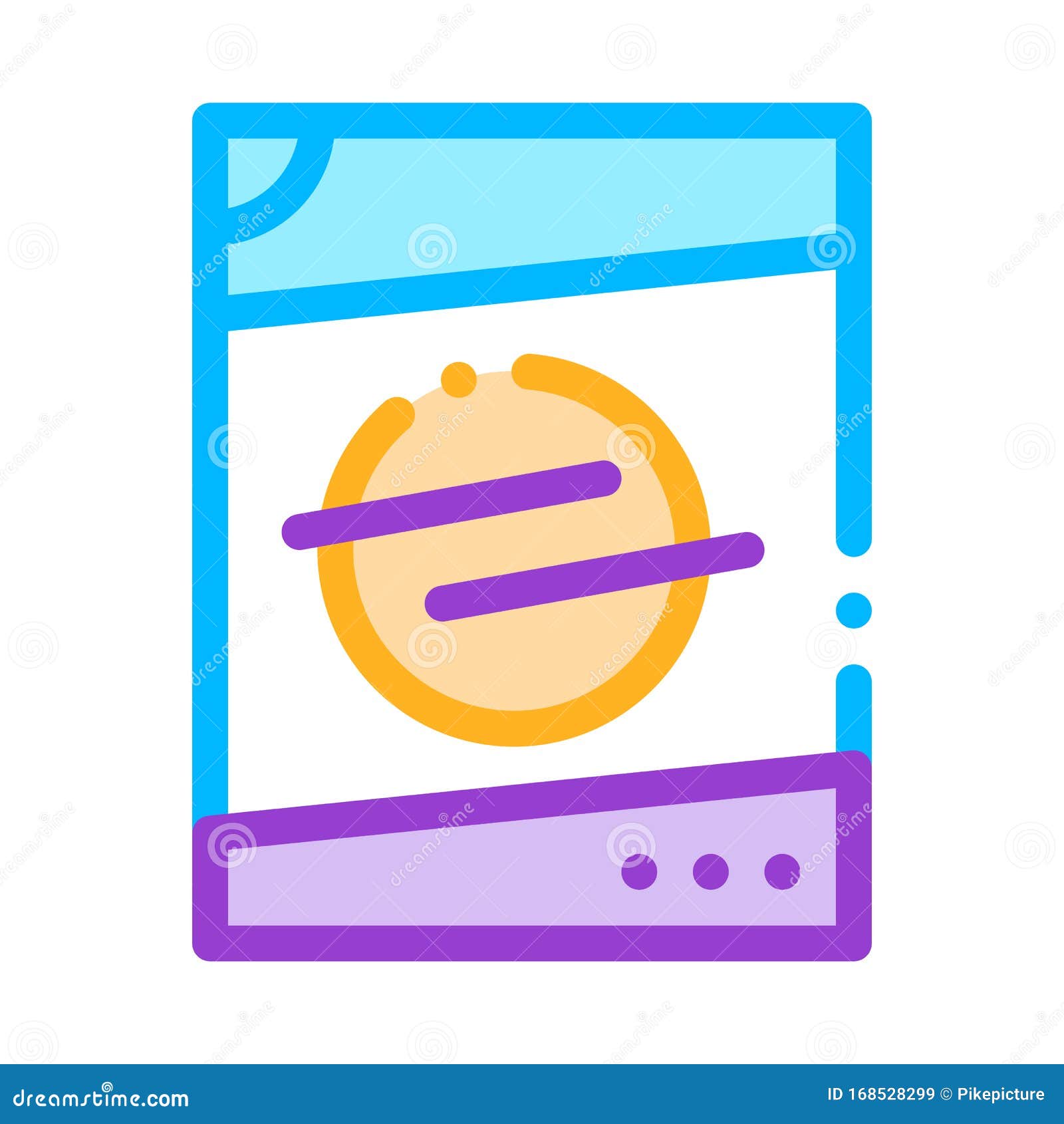 Wascheservice Waschen Von Flussigkeitspackung Symbol Vektor Abbildung Illustration Von Wascheservice Flussigkeitspackung