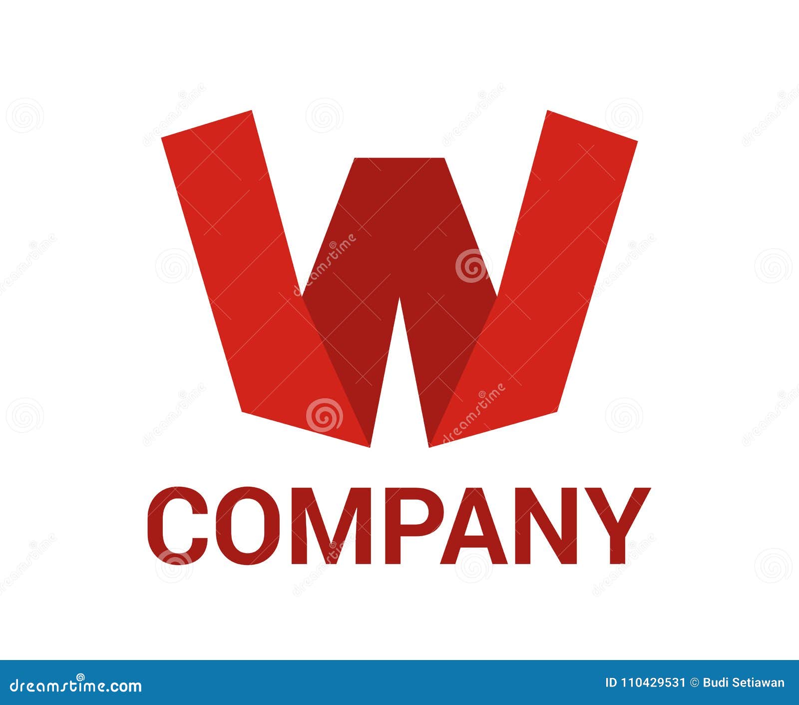 Business corporate letter w logo design Royalty Free Vector