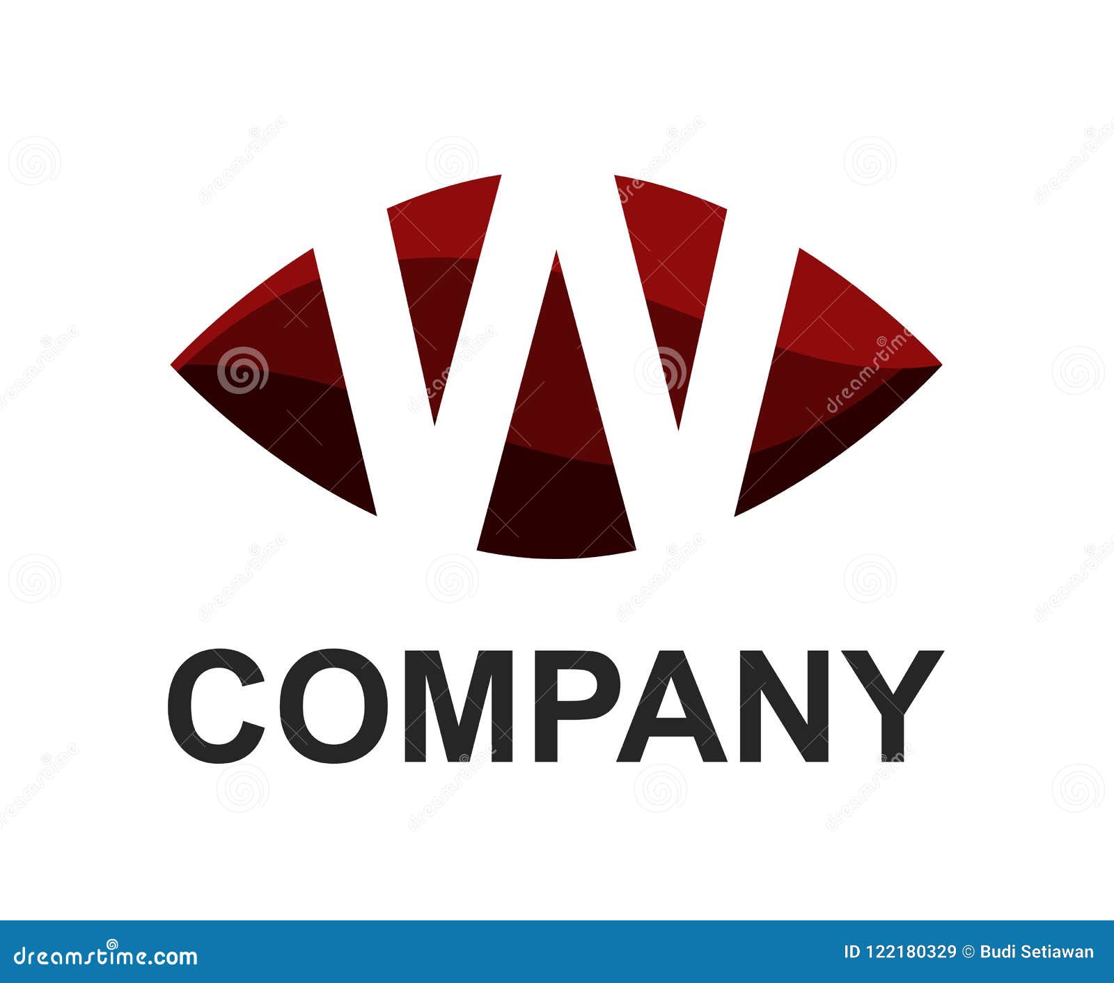 W company logo and symbol design Royalty Free Vector Image