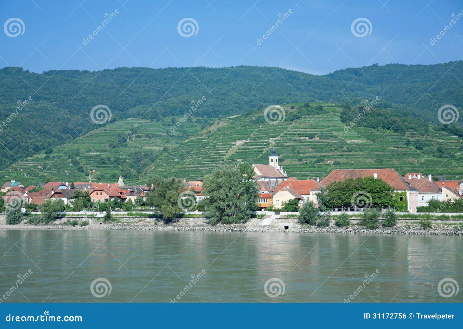 wachau valley,danube river,austria