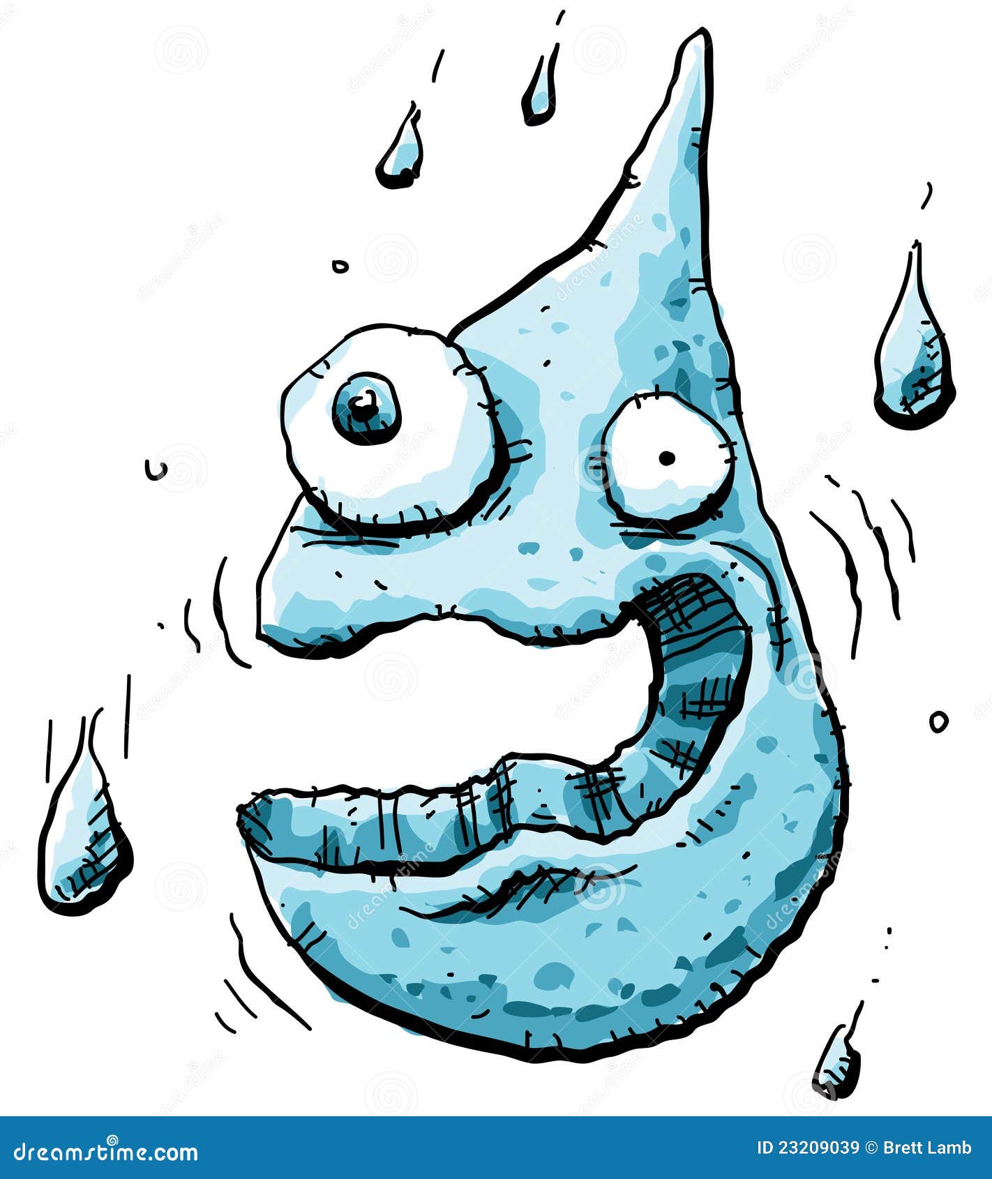 Wacky Water Drop stock illustration. Illustration of wacky - 23209039