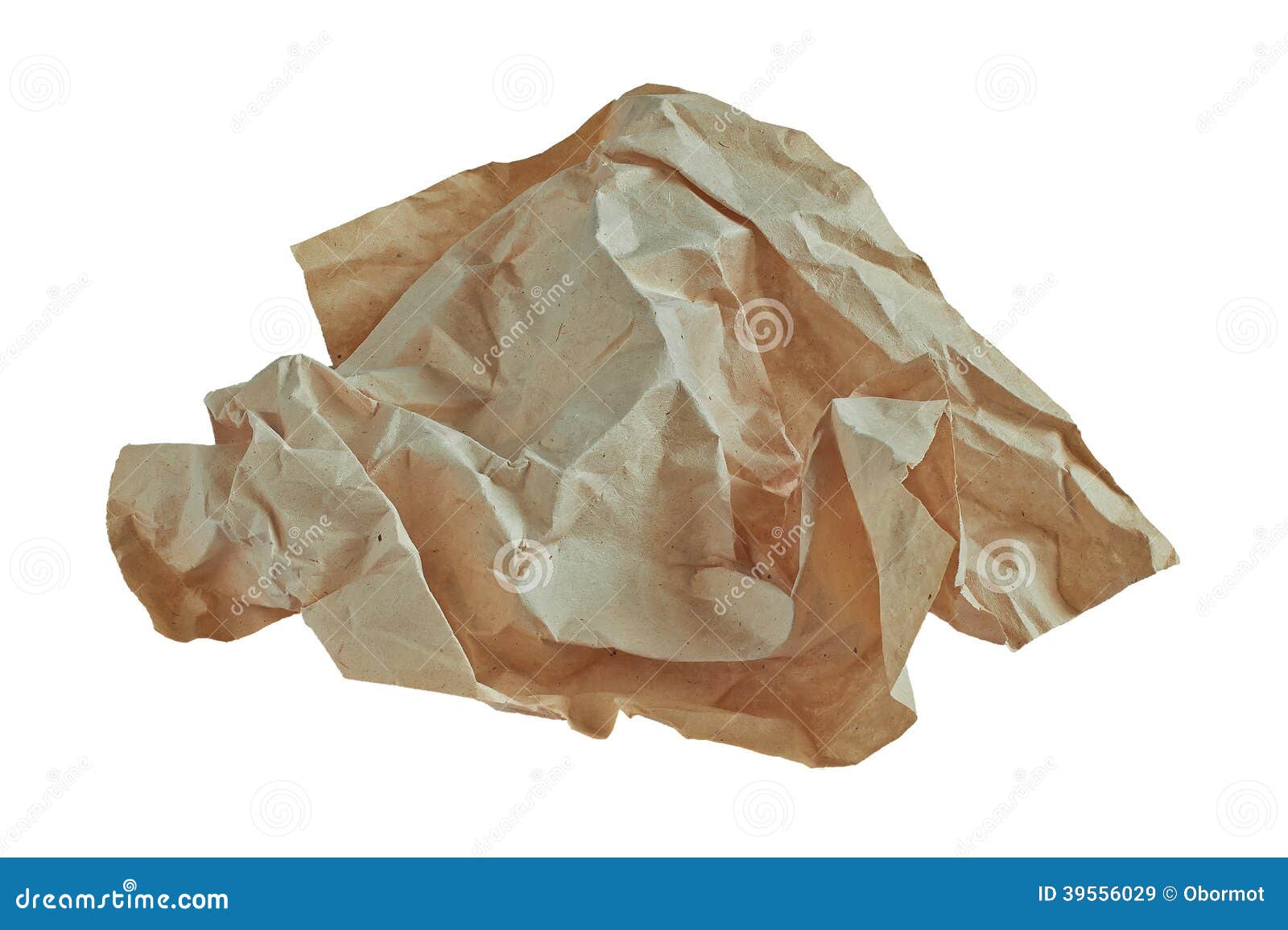 Wad of crumpled paper stock image. Image of horizontal 39556029
