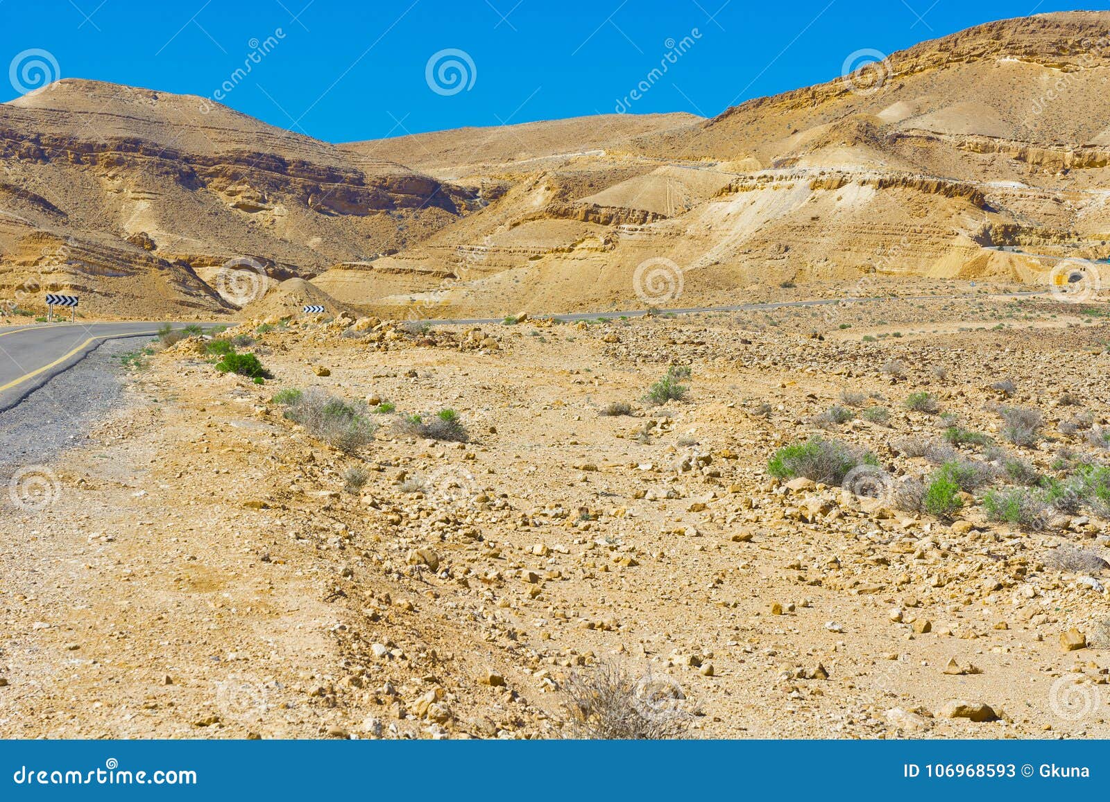 Wadis and Craters in Desert Stock Image - Image of countryside, hiking