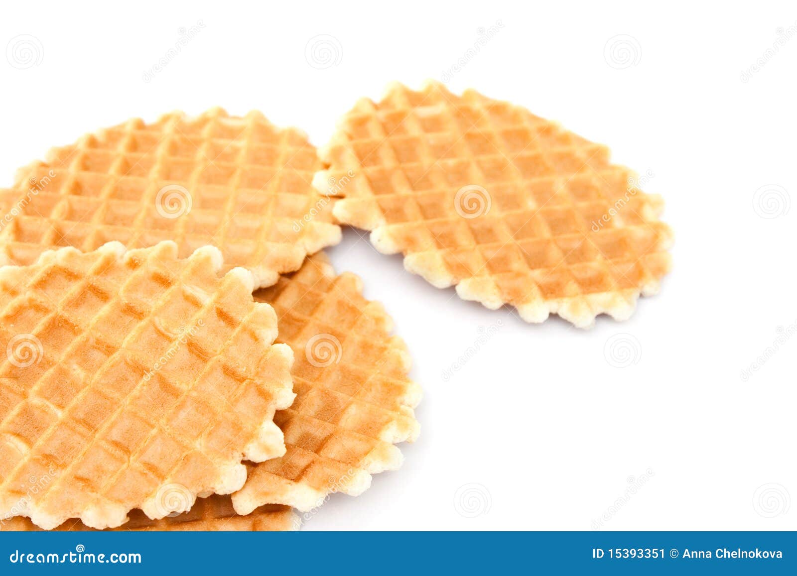 Wafer biscuits stock image. Image of pastry, healthy 15393351