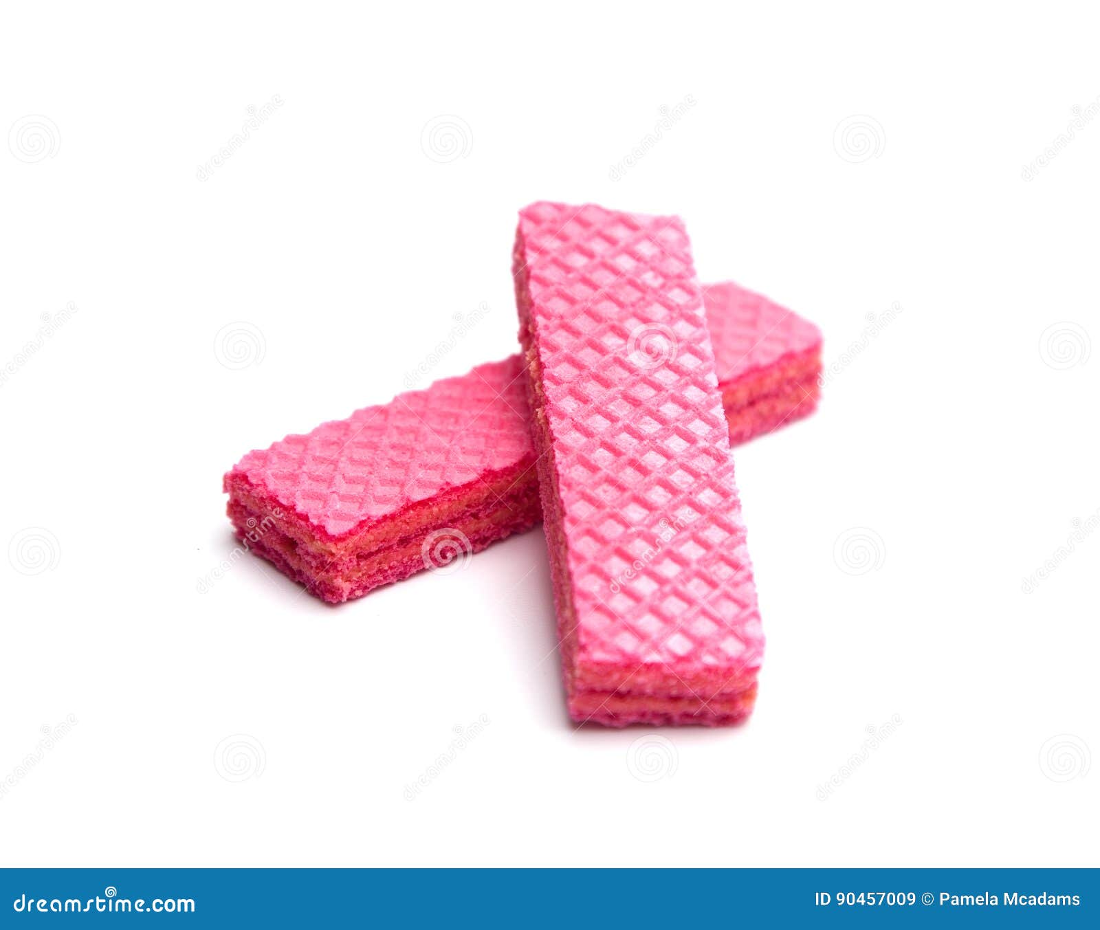 Wafer Cookies stock image. Image of food, sweet, pink 90457009