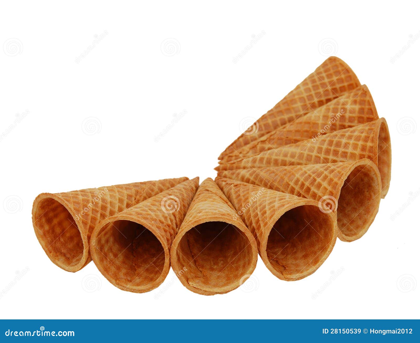 Wafer cups for icecream stock image. Image of cone, cold 28150539