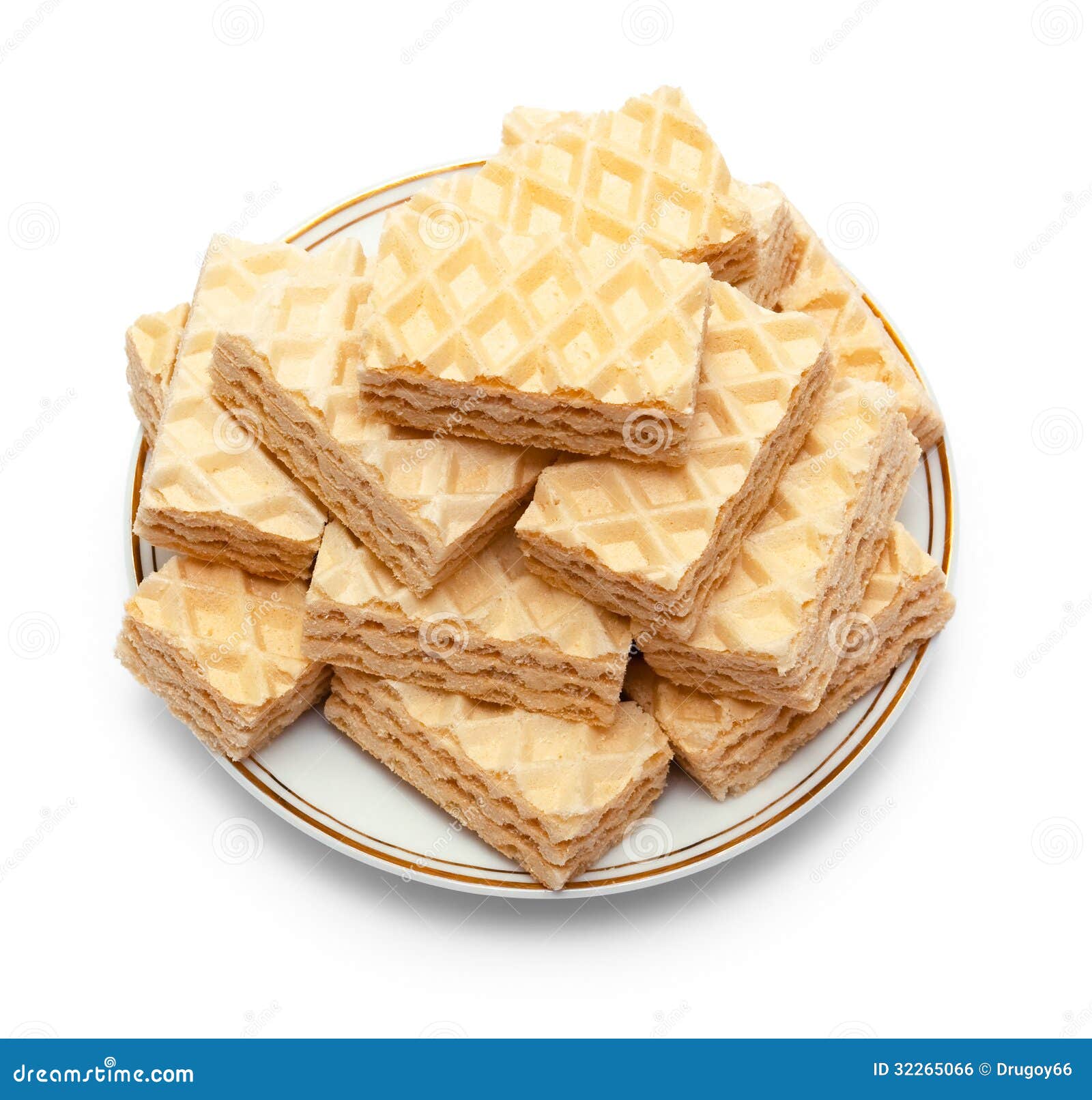 Wafer on saucer stock photo. Image of closeup, food, pastry 32265066