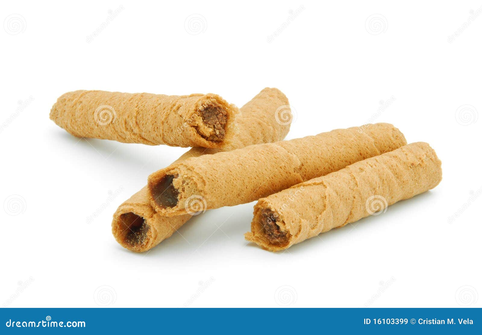Wafer Sticks with Chocolate Stock Image Image of tube, aromatic 16103399