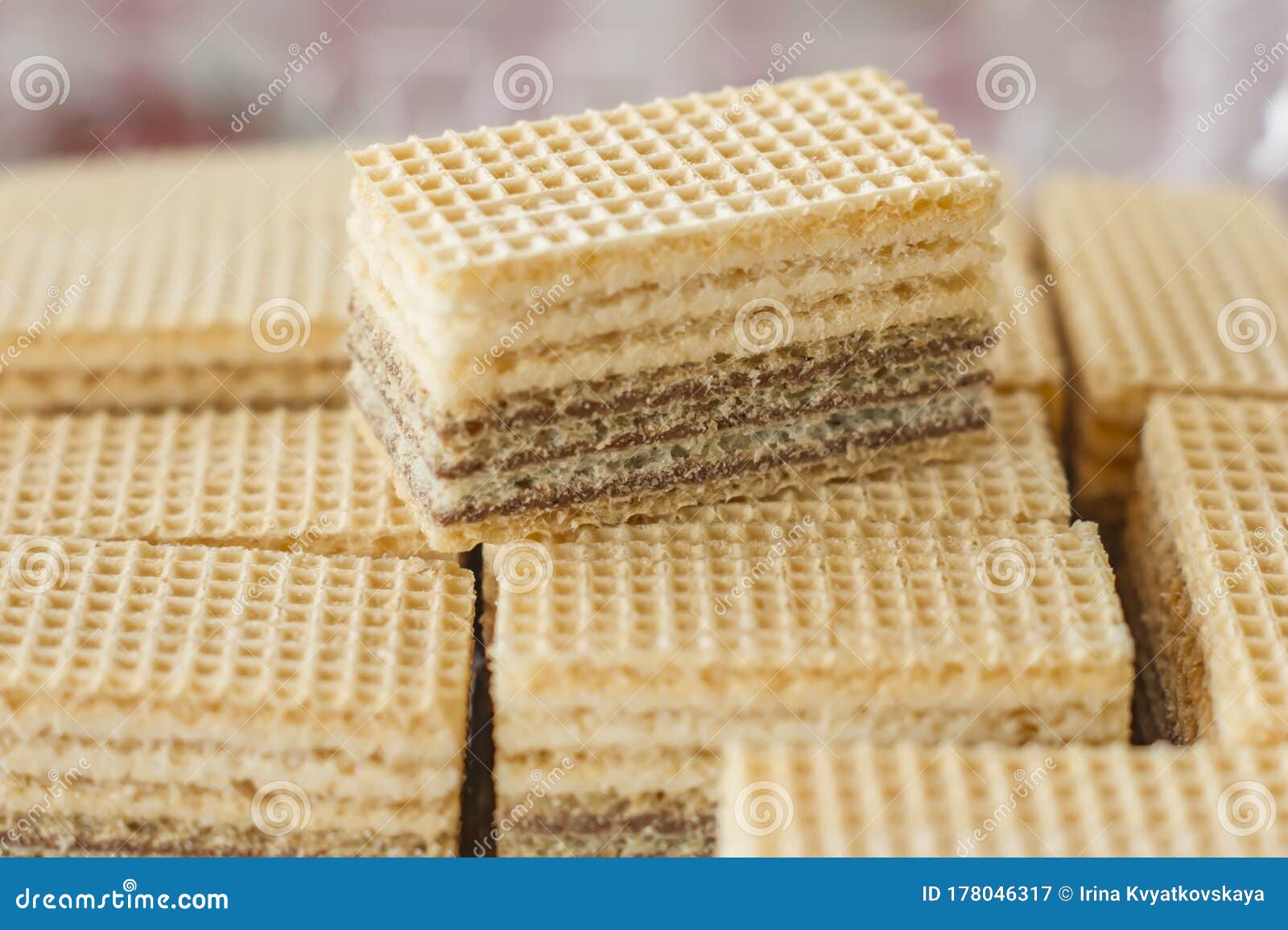 Wafers with Chocolate Filling Stock Image Image of filled, dessert