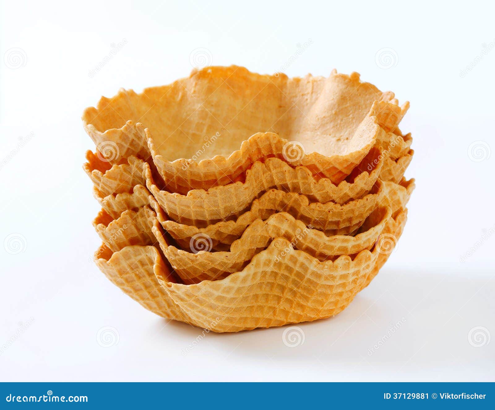 Waffle baskets stock image. Image of wafer, bowls, empty 37129881