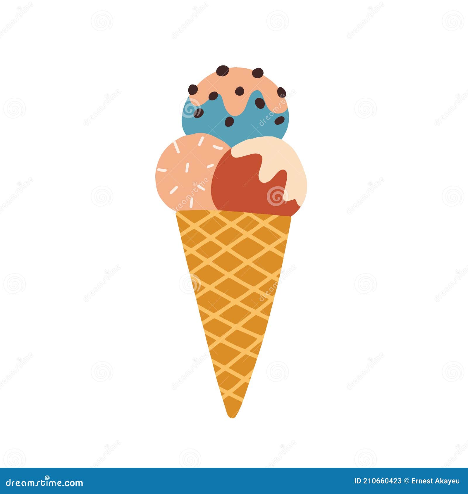 https://thumbs.dreamstime.com/z/waffle-cone-three-scoops-ice-cream-different-flavors-colorful-icecream-balls-sprinkling-colored-flat-vector-illustration-210660423.jpg