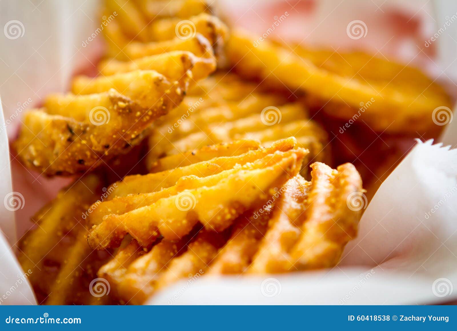 Waffle Fries Stock Photo Image Of Size Eating Plate 60418538