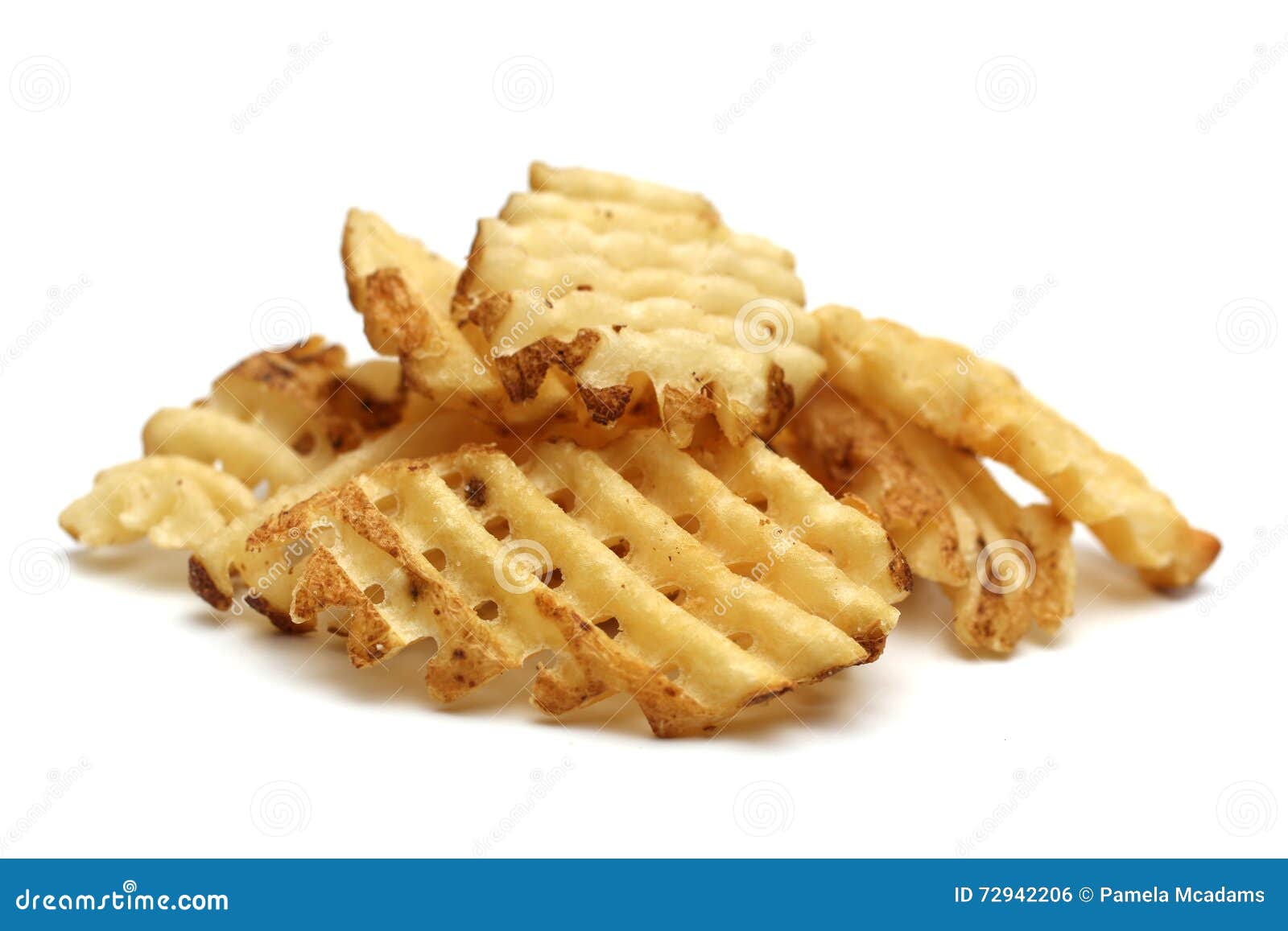 Waffle Fries Stock Photo Image Of Background Side Pile 72942206
