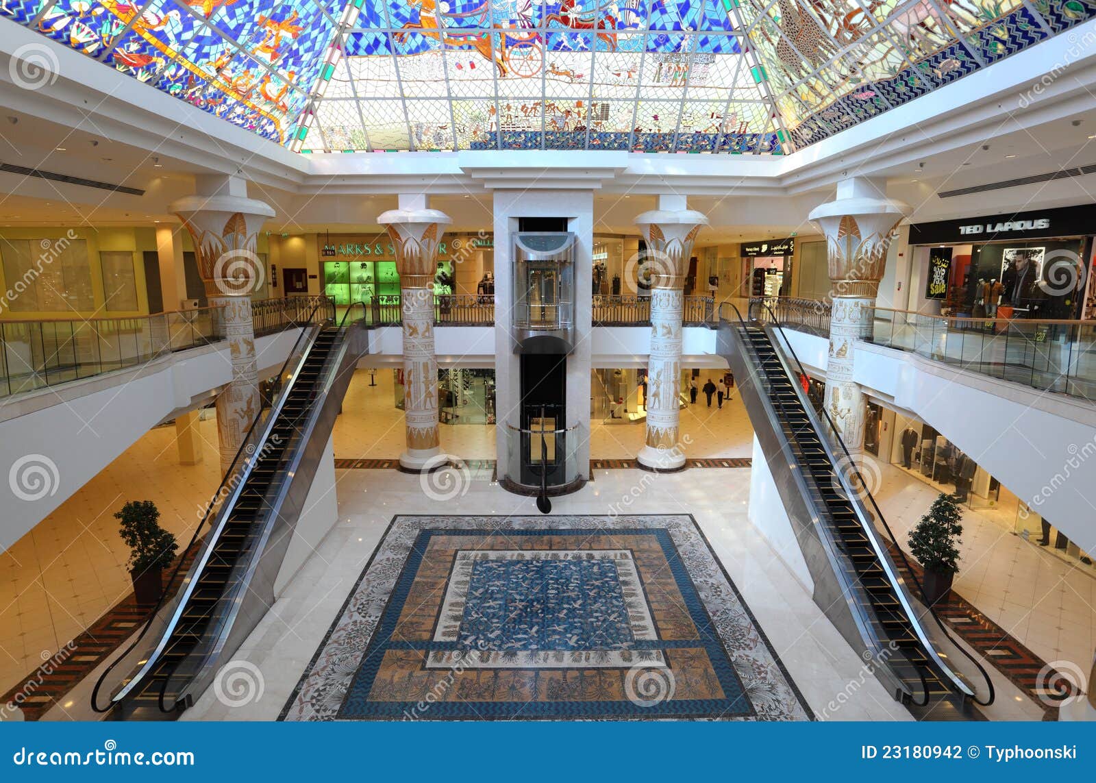 WAFI mall in Dubai editorial photography. Image of atrium 23180942