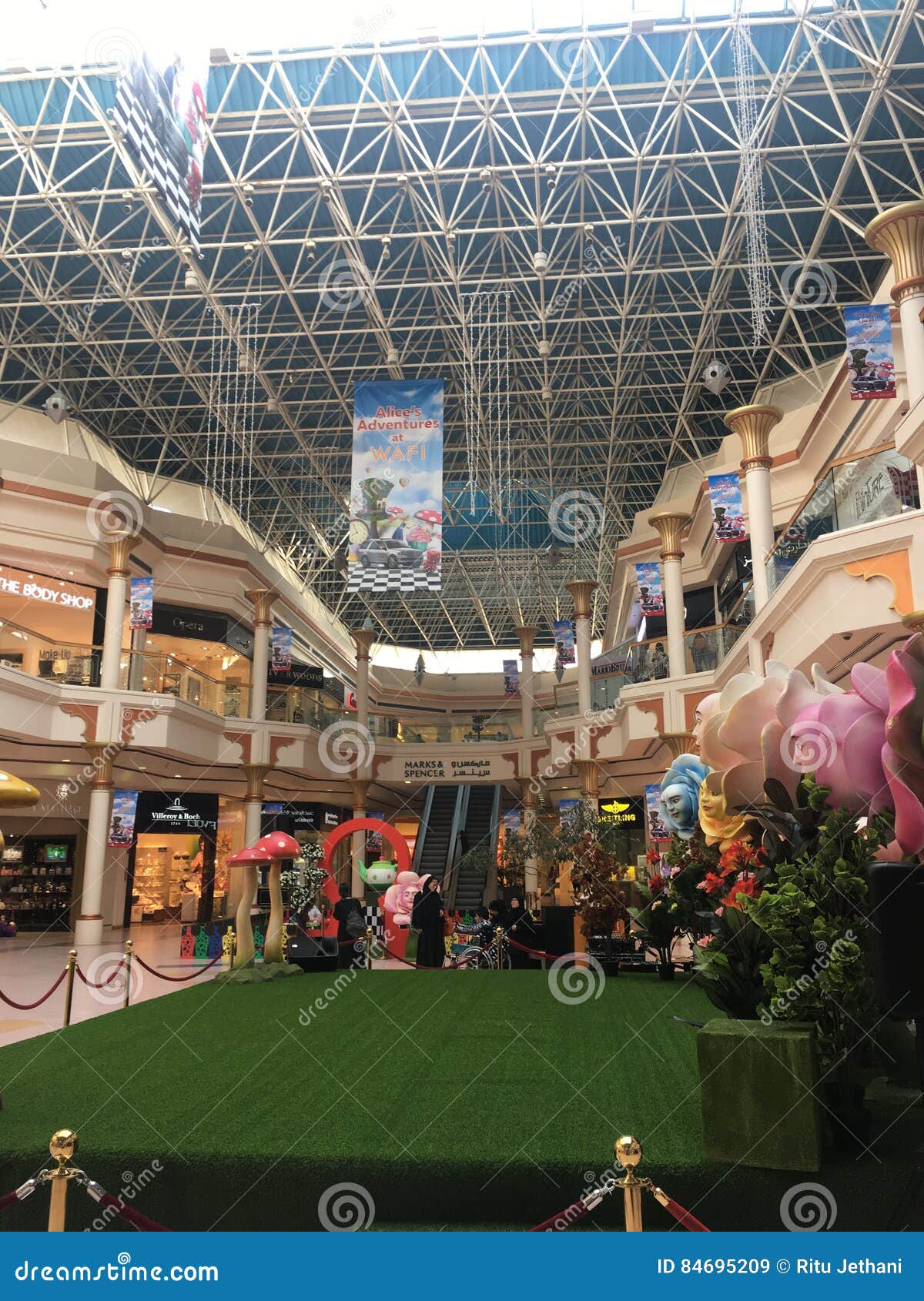 Wafi Mall in Dubai editorial stock image. Image of emirates 84695209