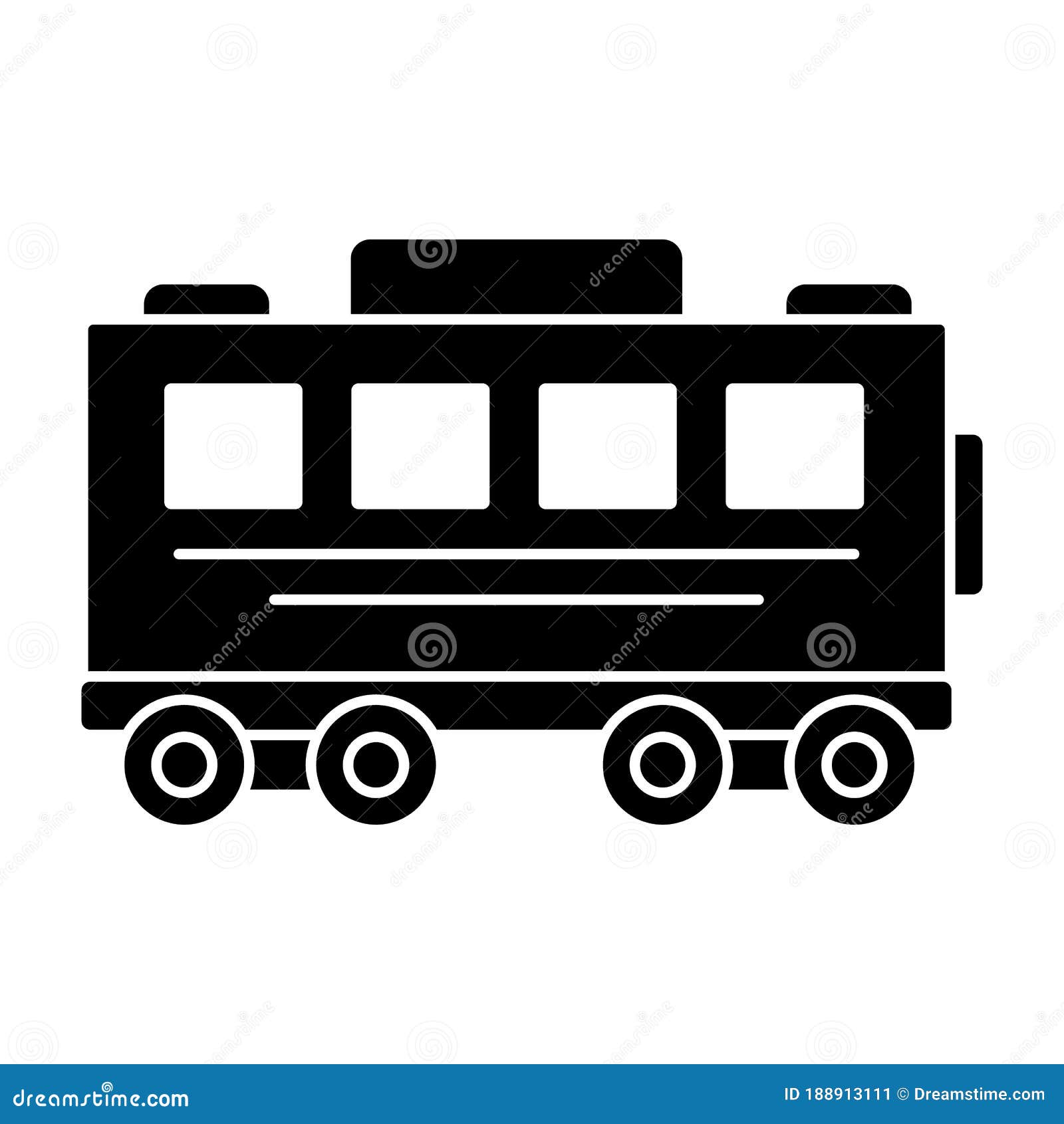 Wagon Icon. Simple Vector of Train Transport Icons for Ui and Ux