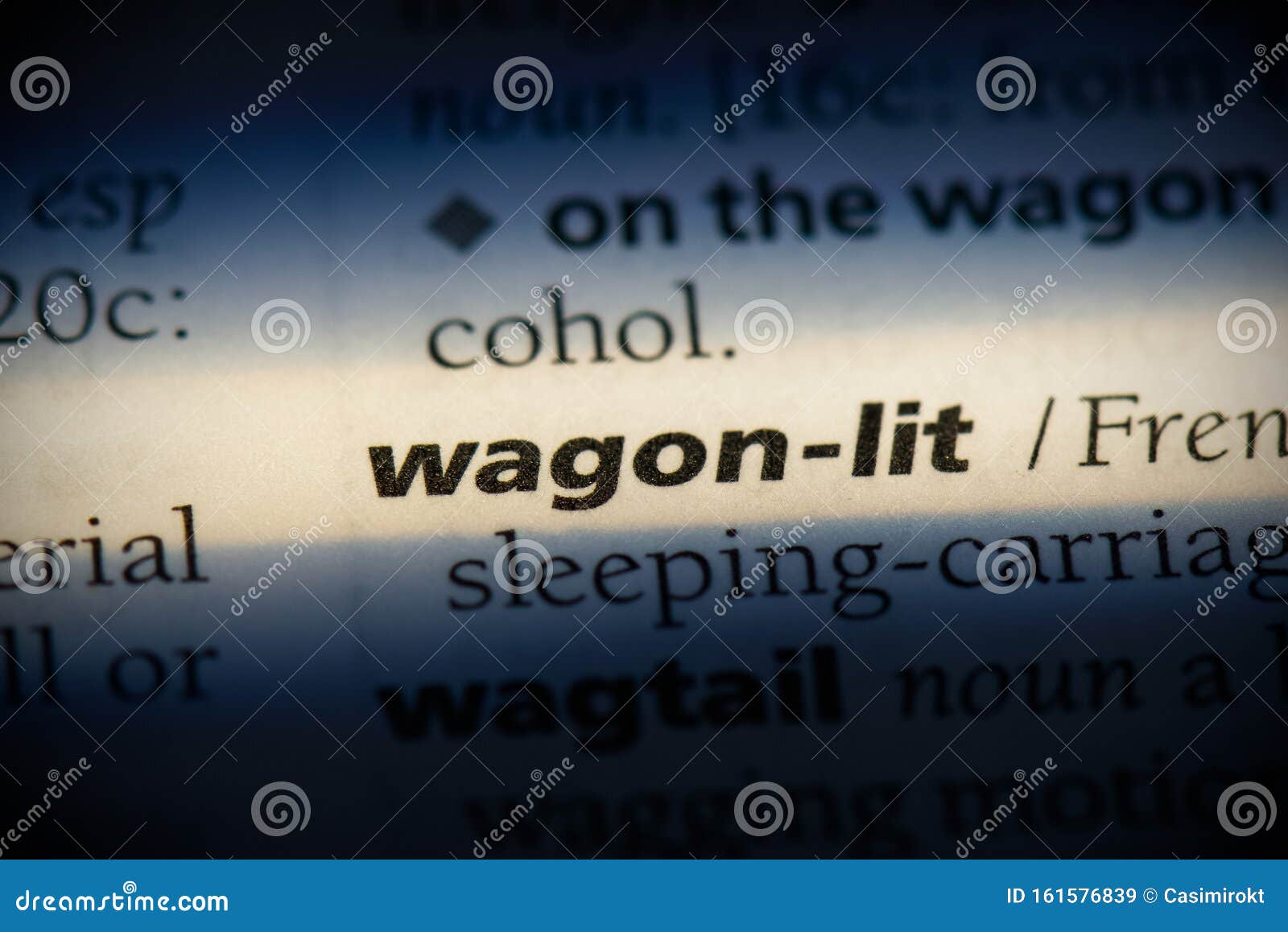 Wagonlit stock image. Image of detail, focus, page 161576839