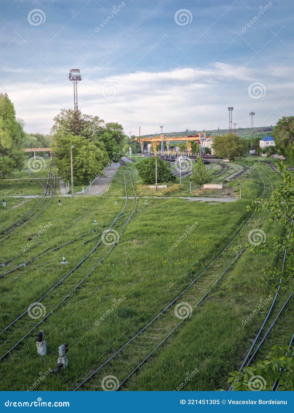 the wagons transposition point of the moldova railways in ungheni city. the place of changing the gauge of train wheels from