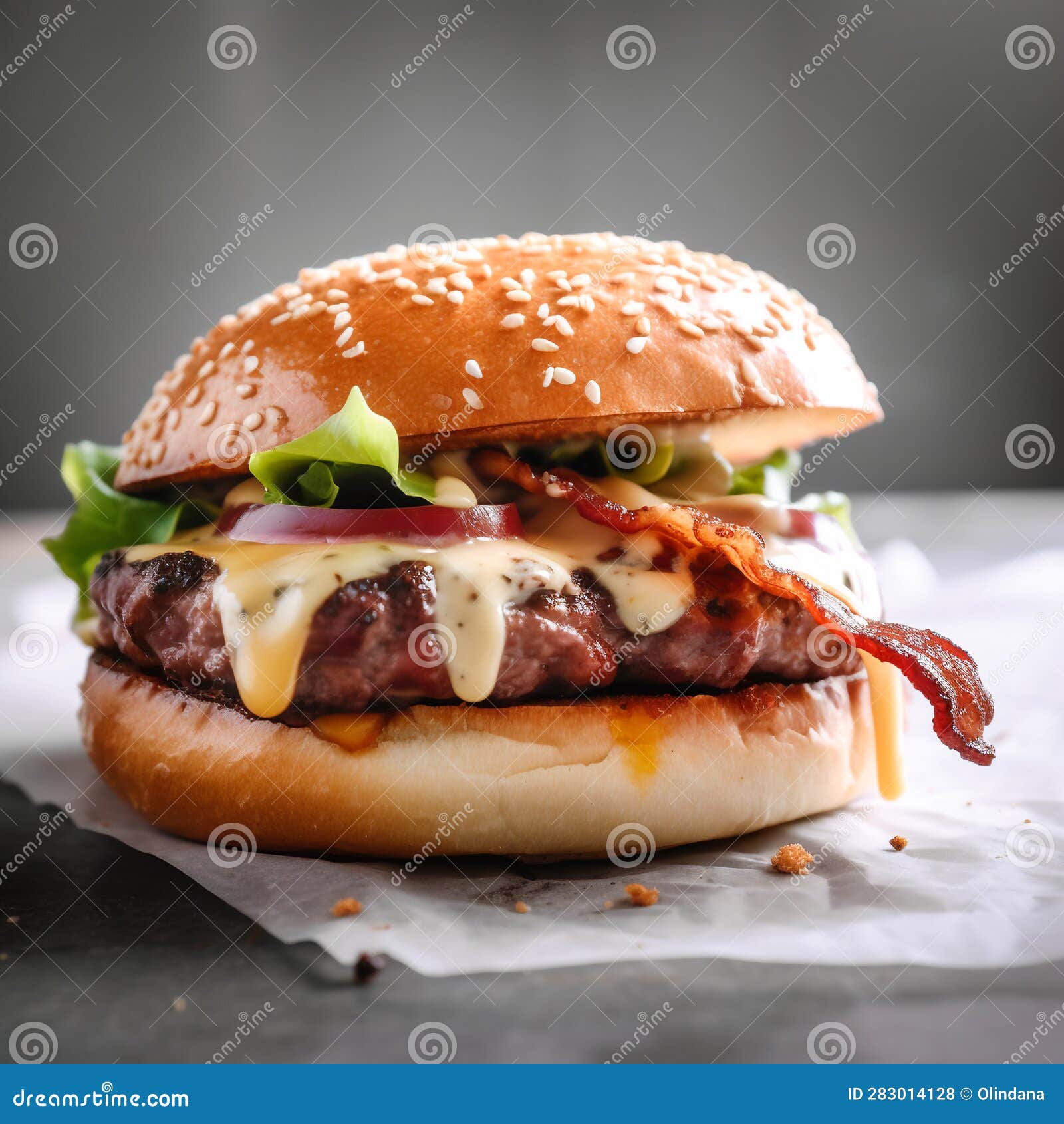 Wagyu Burger. Generate Ai Royalty-Free Stock Photo | CartoonDealer.com ...