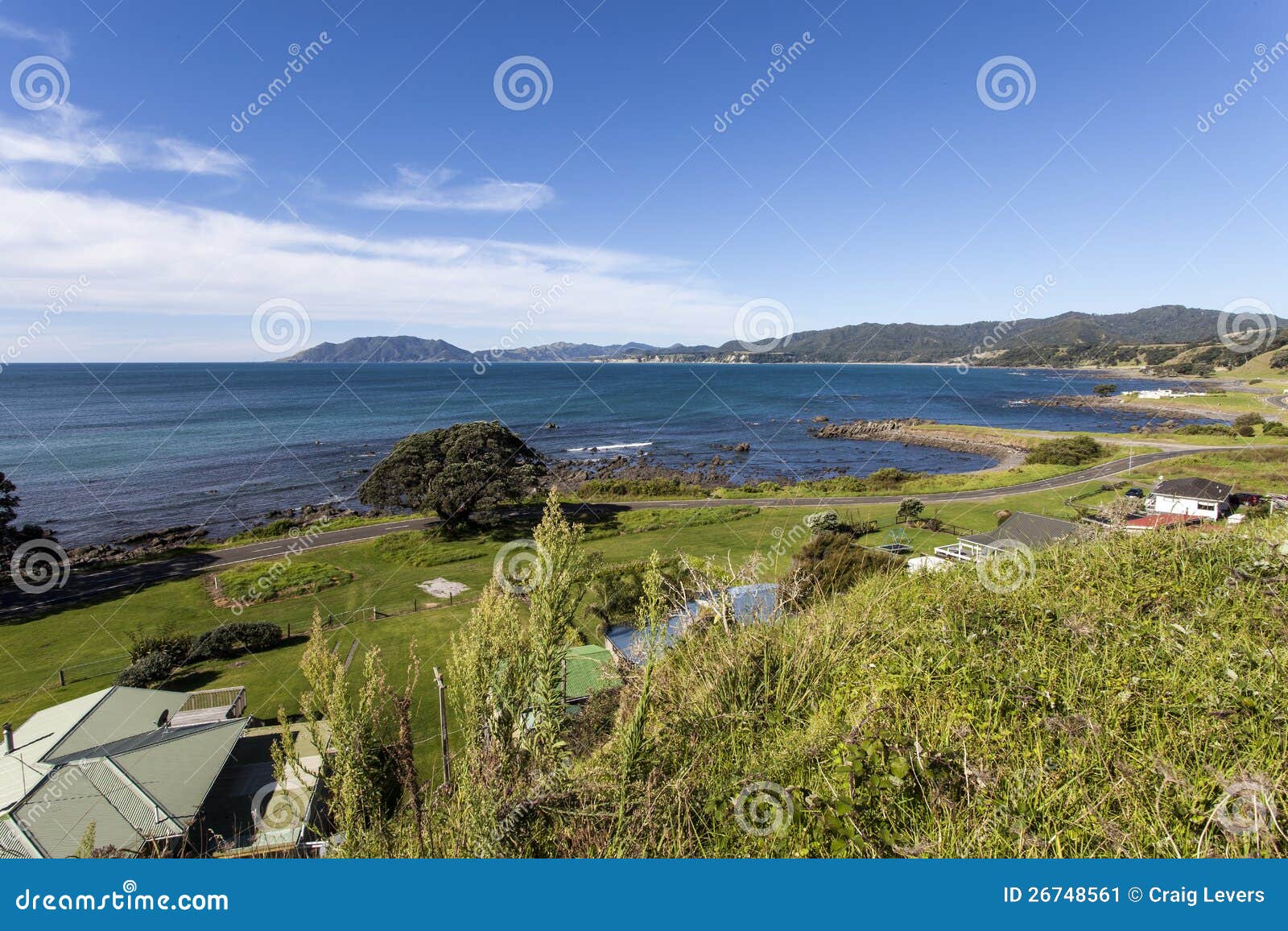Waihau Bay stock image. Image of coastal, waihau, cove 26748561