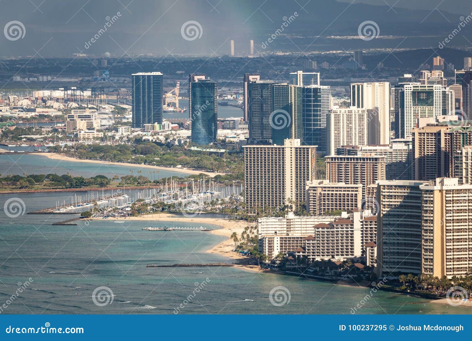 Waikiki Marina and Resorts stock image Image of buildings 