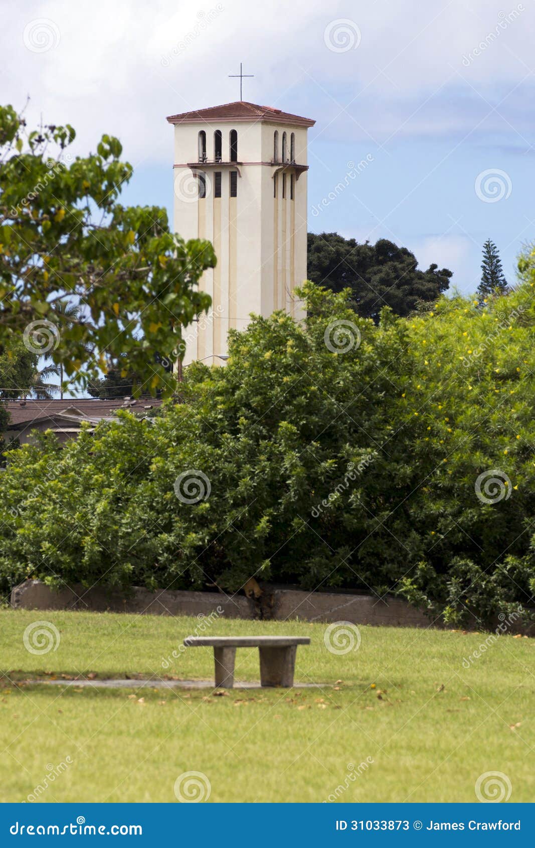 Waimea Church Steeple stock image. Image of architecture 31033873