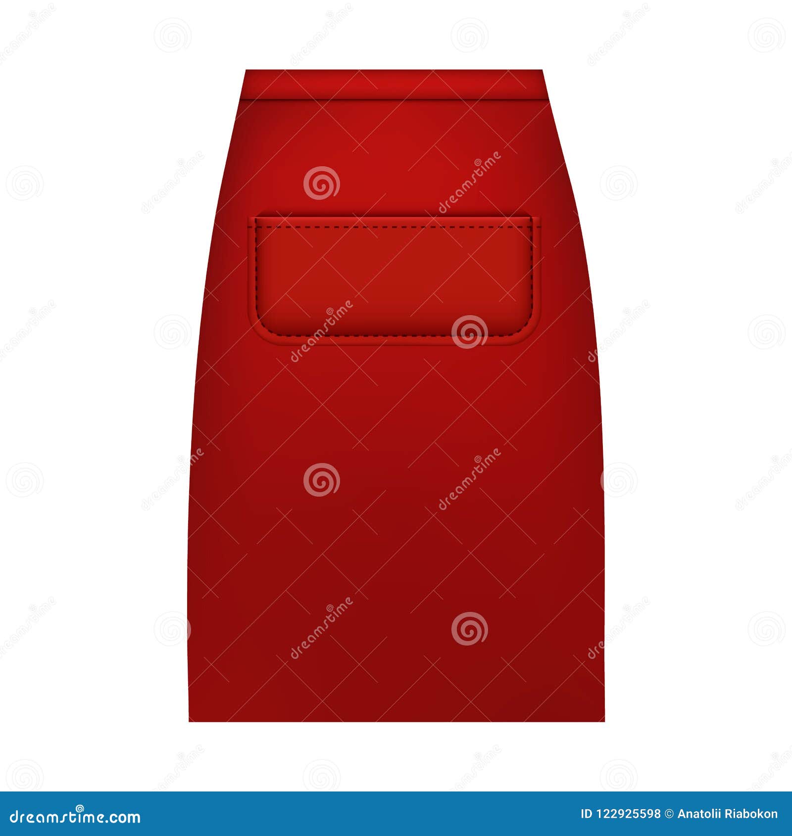 Download Waist Apron Mockup, Realistic Style Stock Vector ...