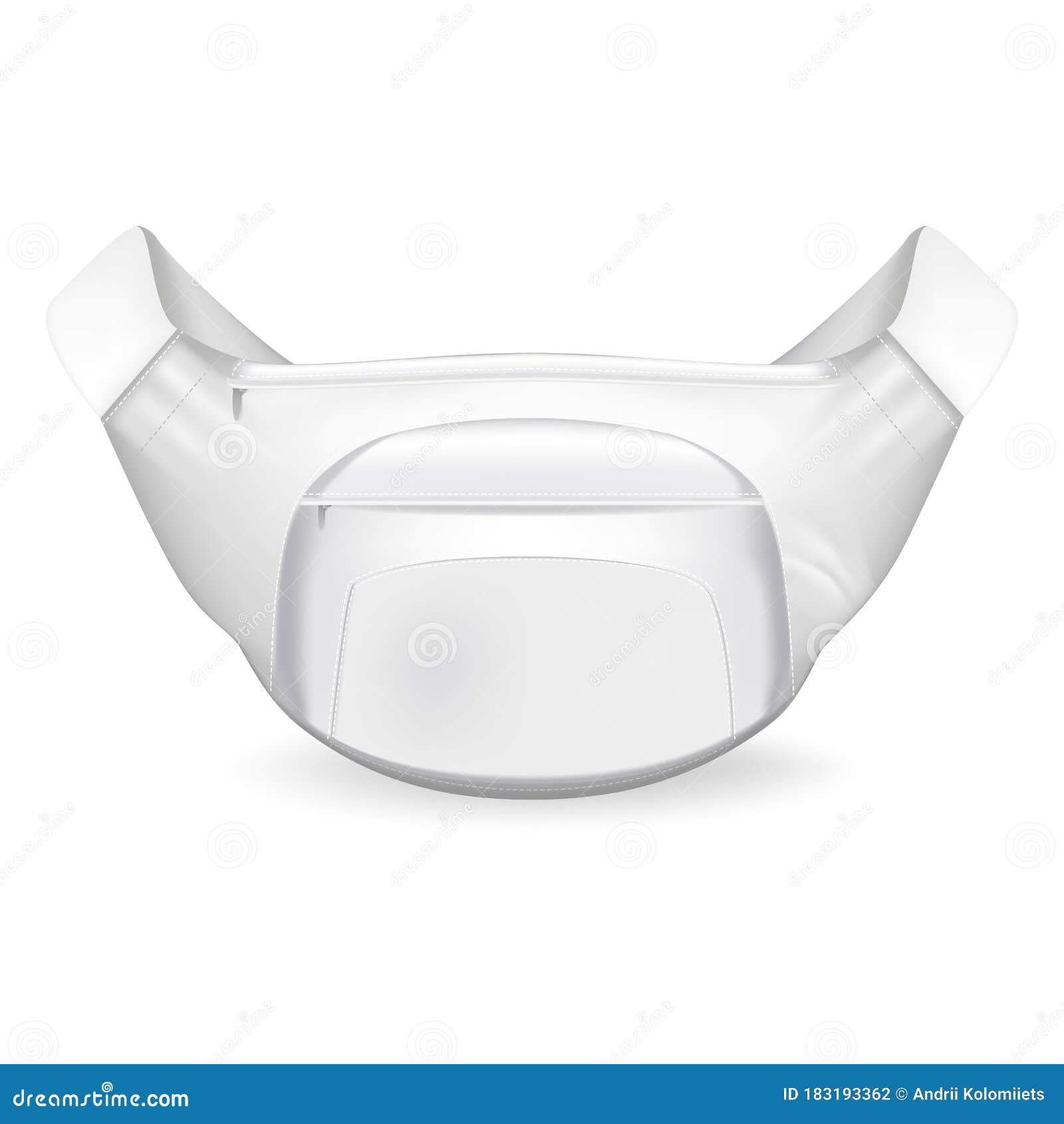 Download Waist Bag. Modern Mockup White Waist Bag With Elegant ...