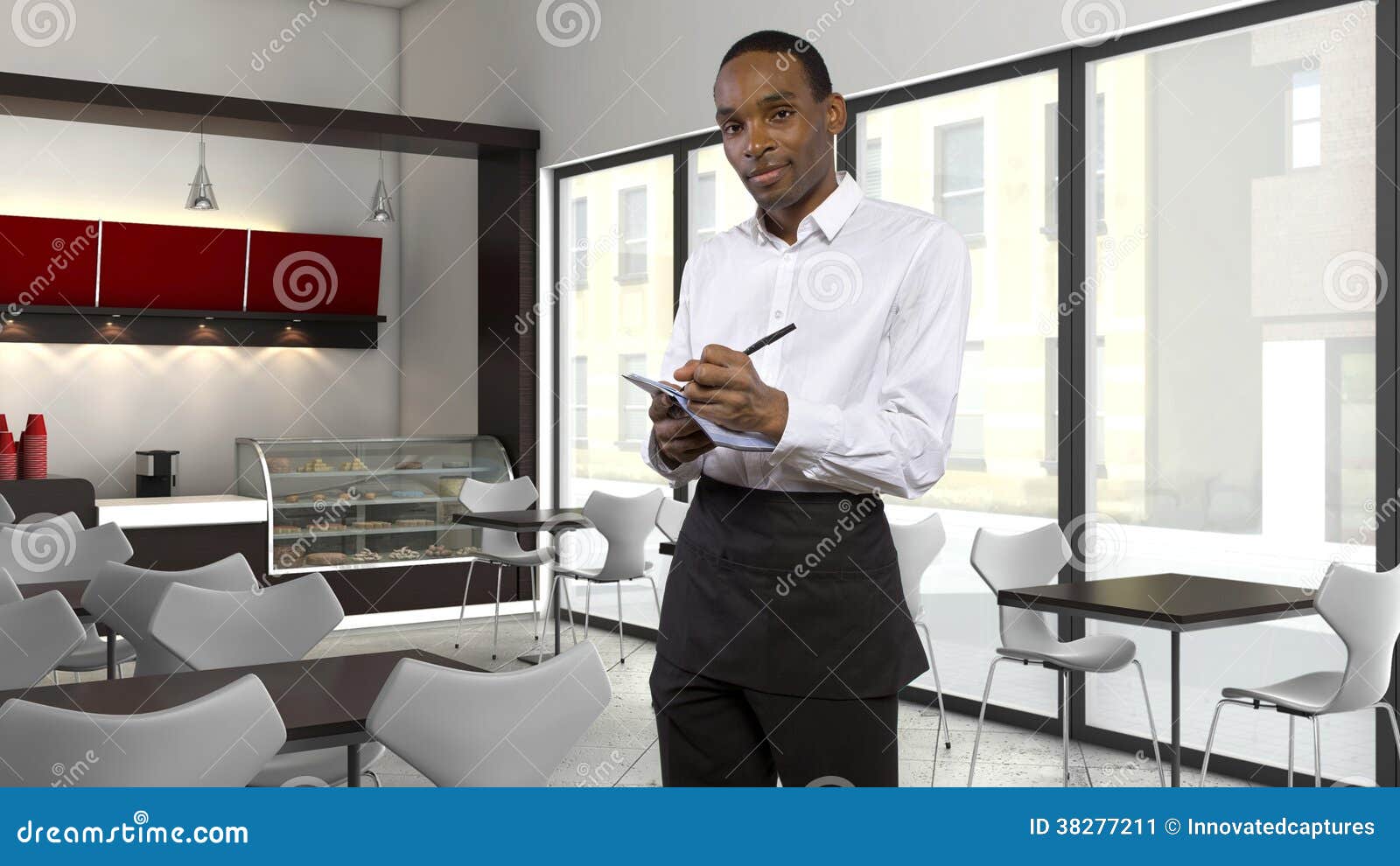 Waiter in a stock image. Image of hospitality 38277211