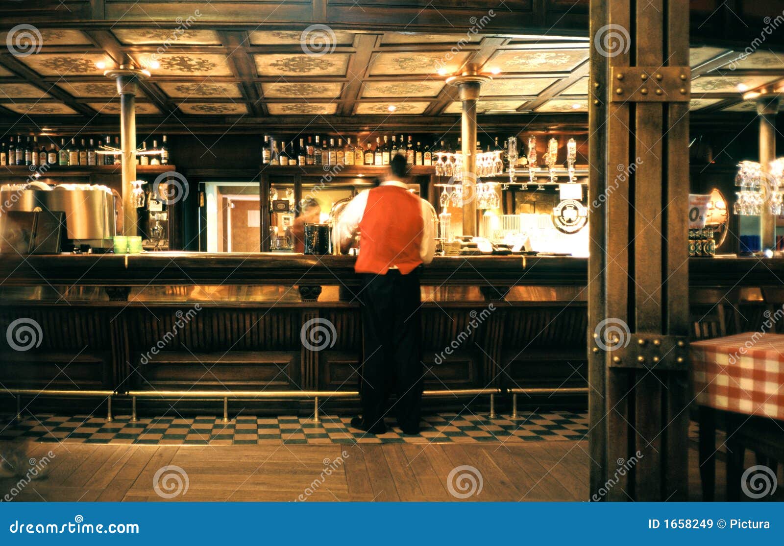 waiter in a pub