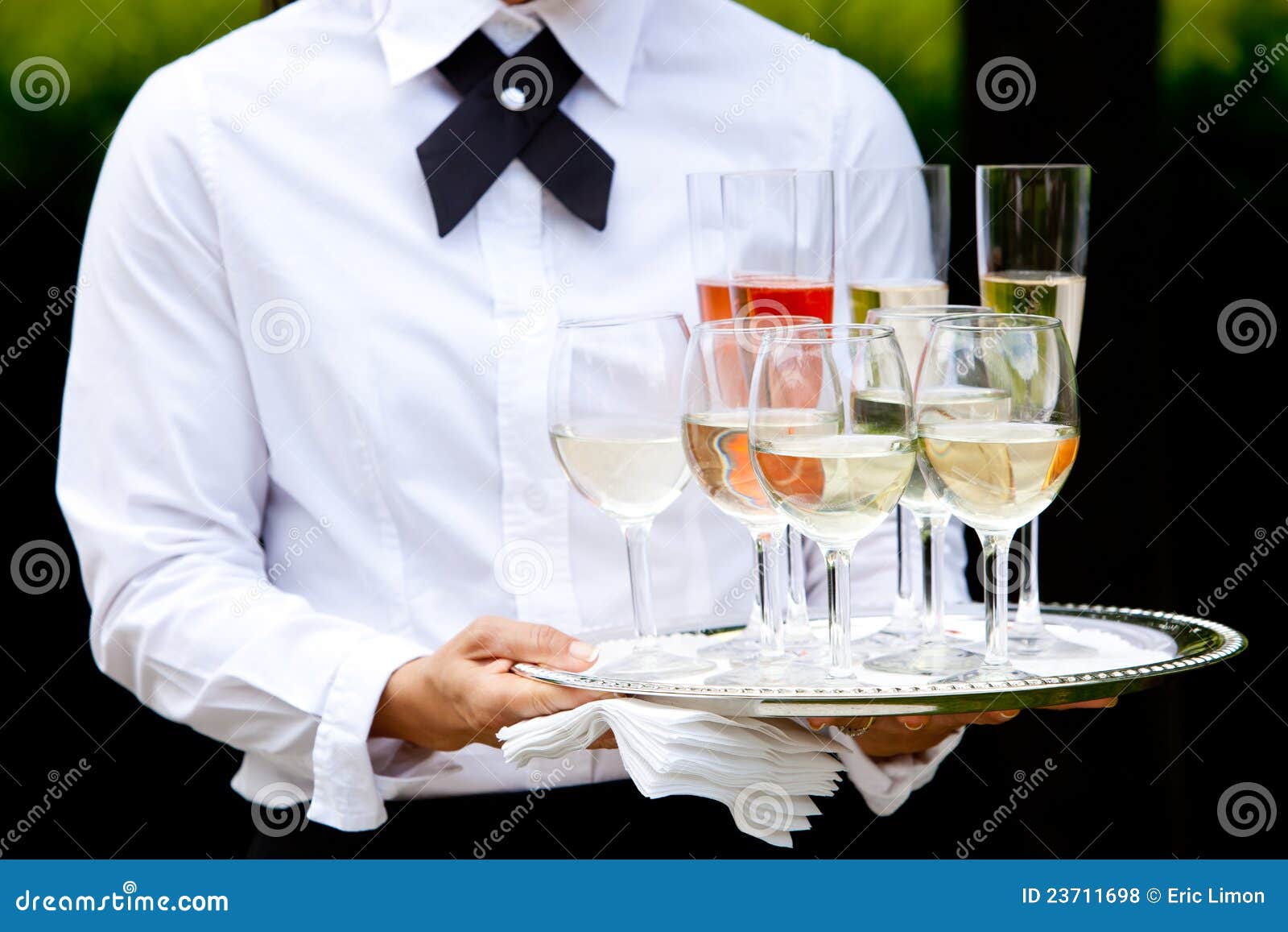 waiter serving drinks - wedding series