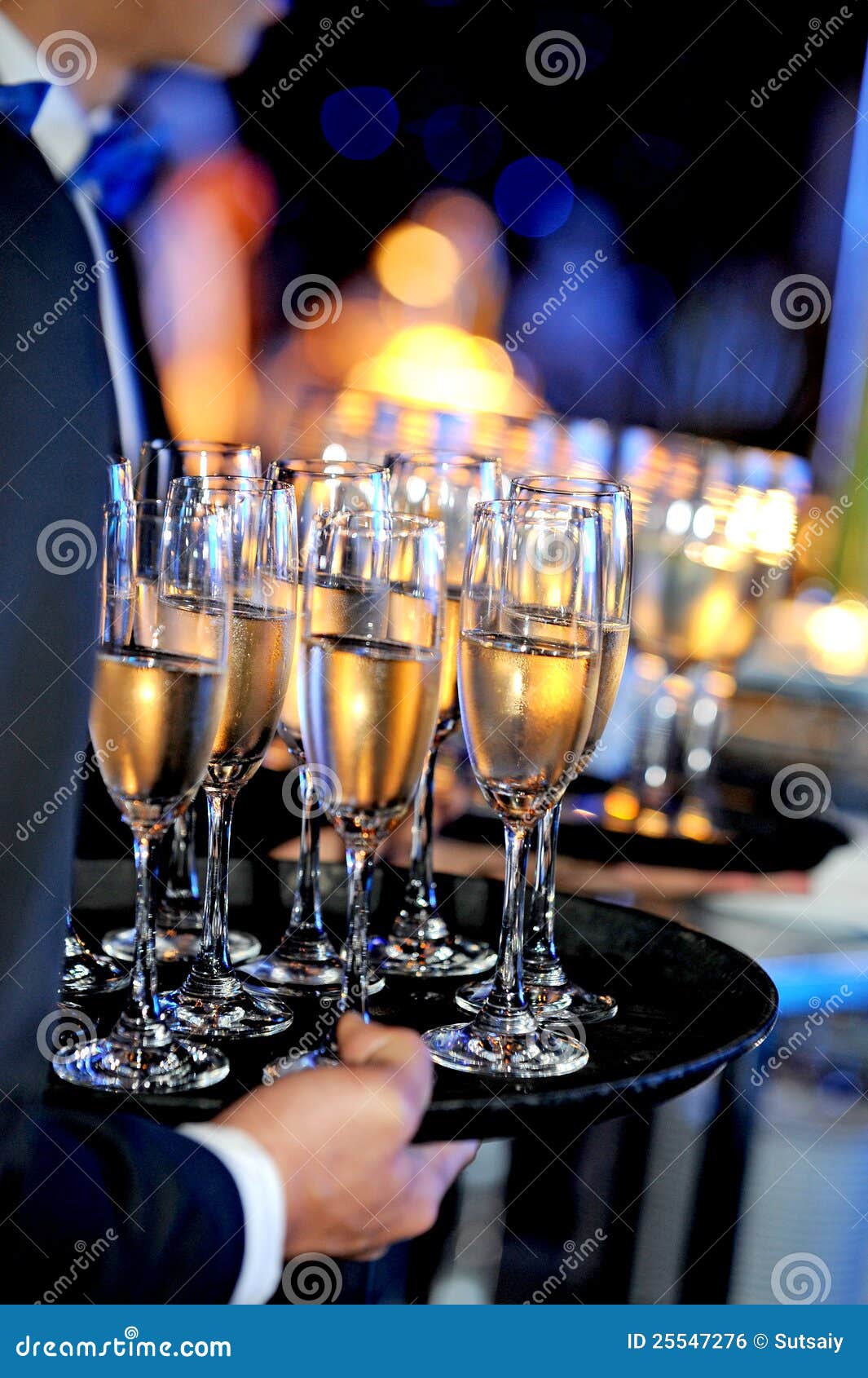 Waiter serving glass stock photo. Image of attractive 25547276