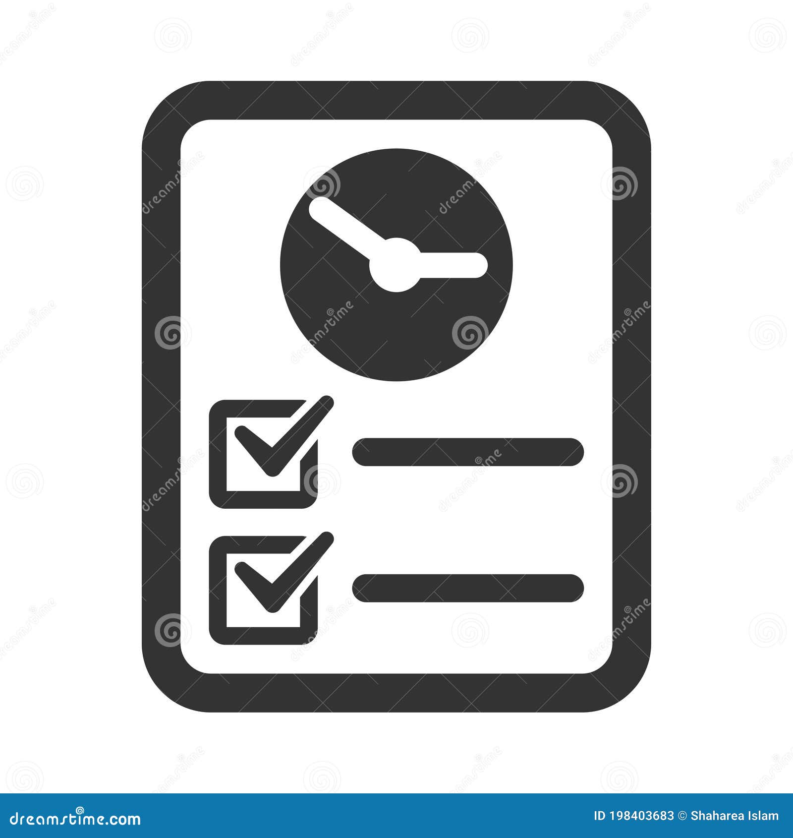Waiting list icon stock vector. Illustration of list 198403683