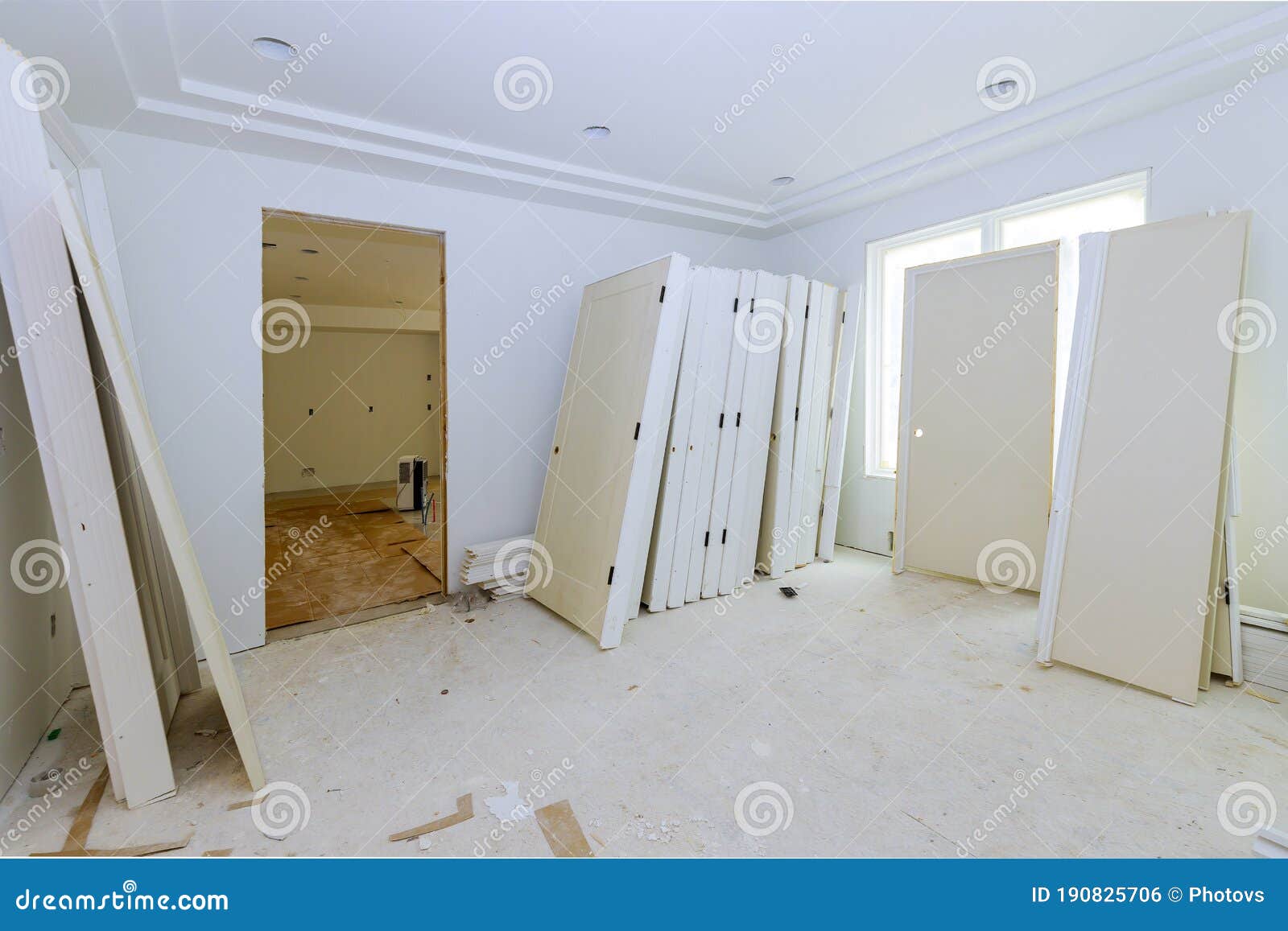 Waiting Preparation Installing Interior Doors for Room Remodeling