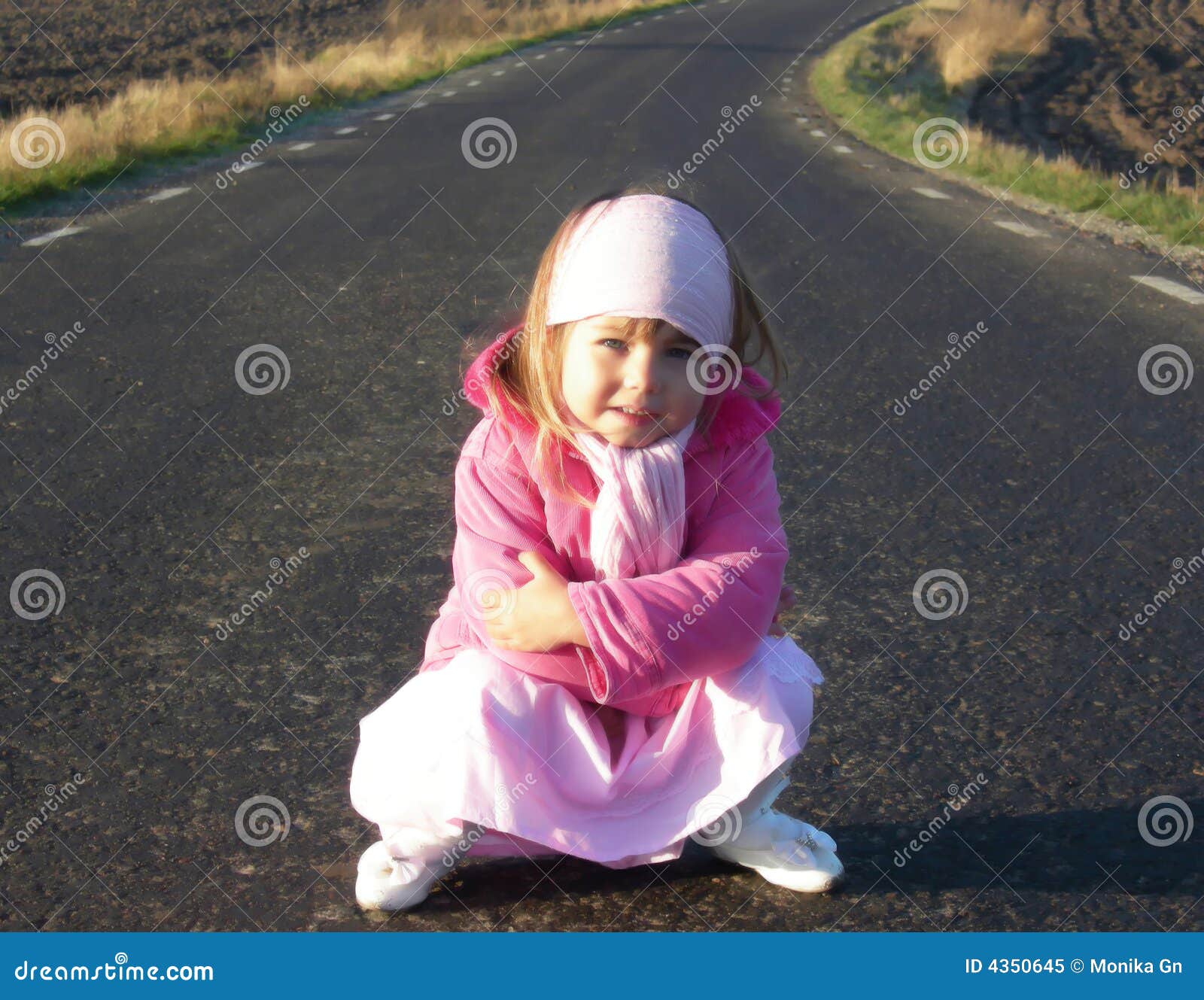 Waiting for a ride stock image. Image of child, little 4350645