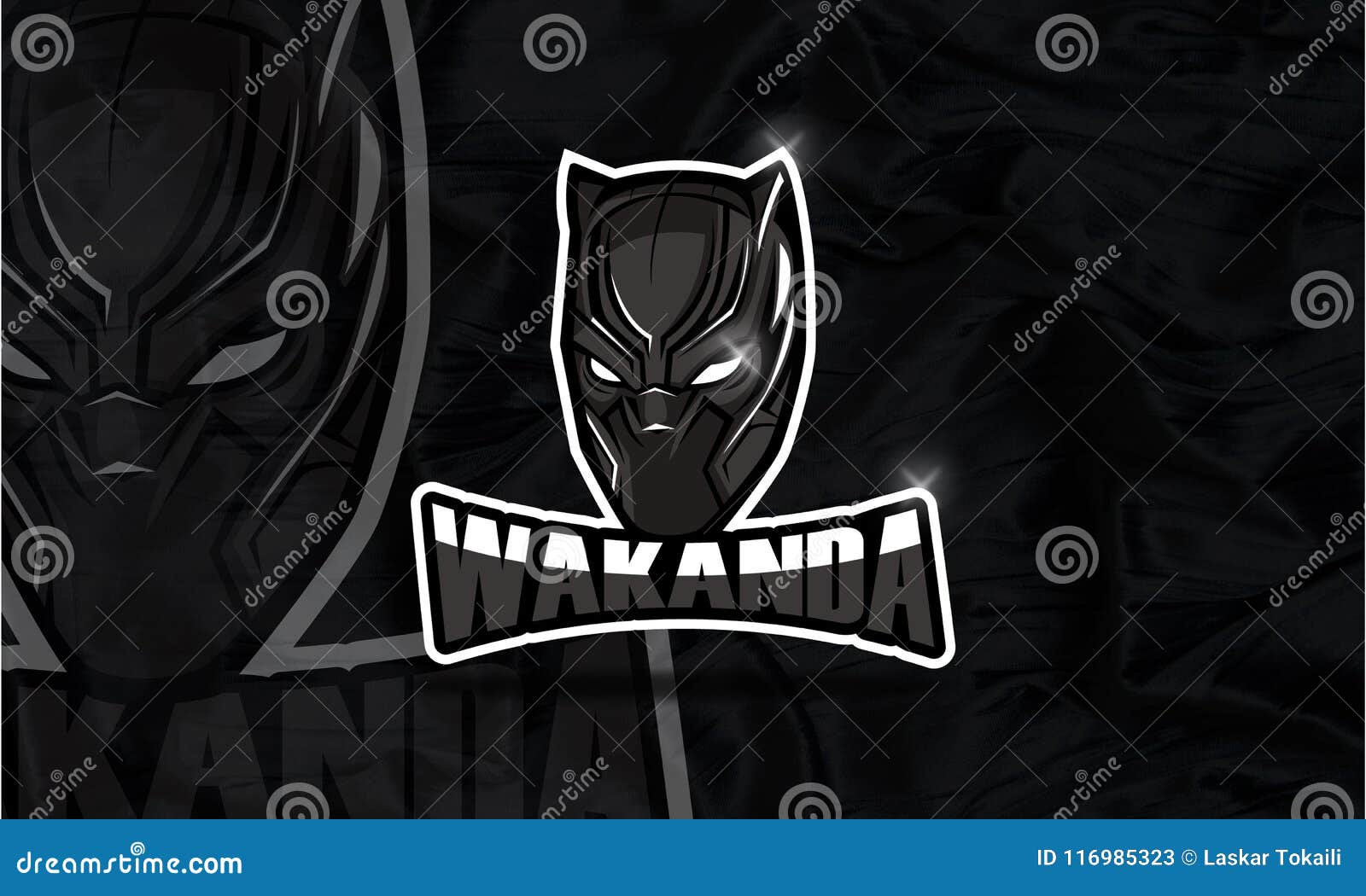 Wakanda Logo Esport Game and Youtube Editorial Stock Photo ...