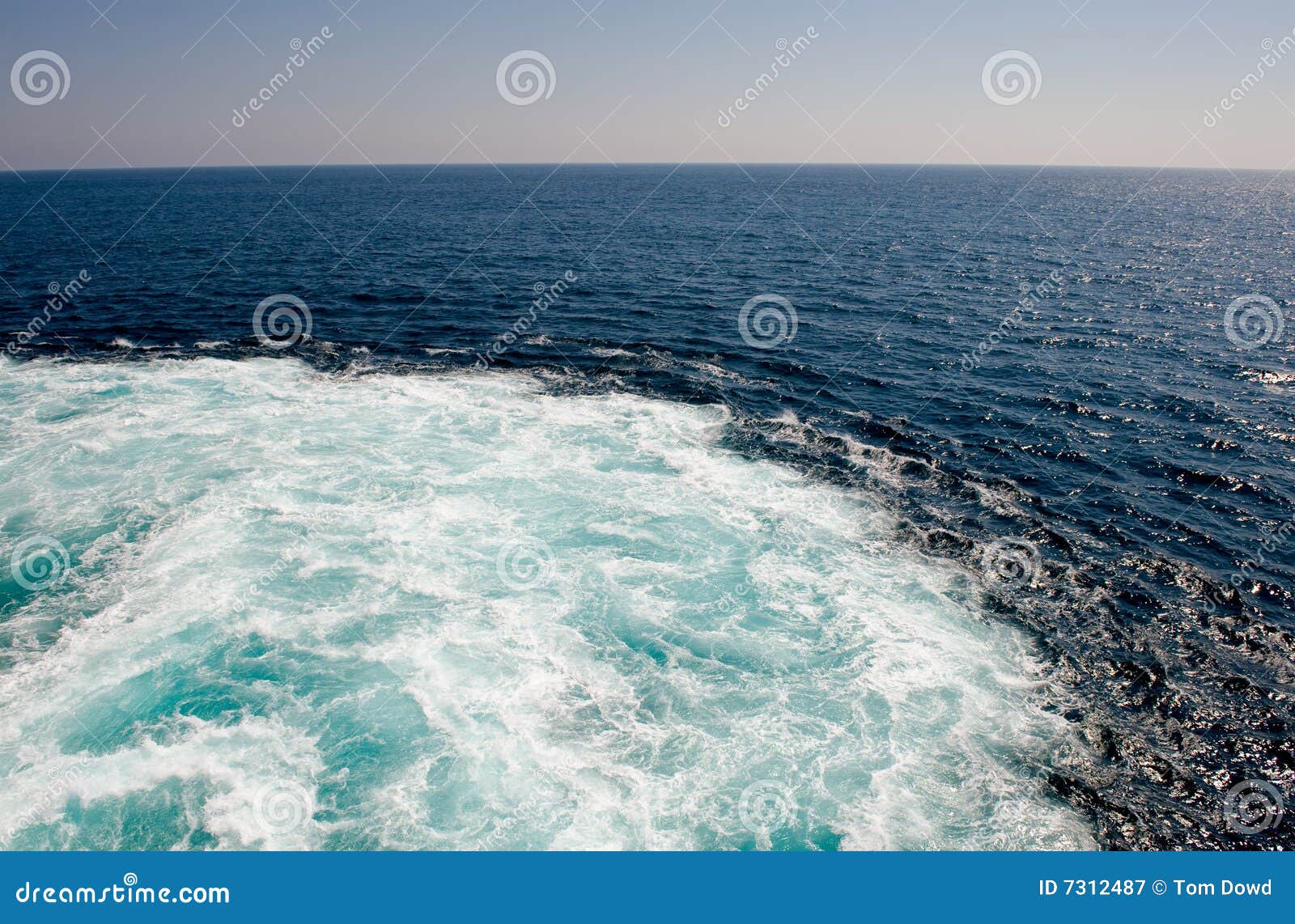 Wake of boat in ocean stock image. Image of outside, foam - 7312487