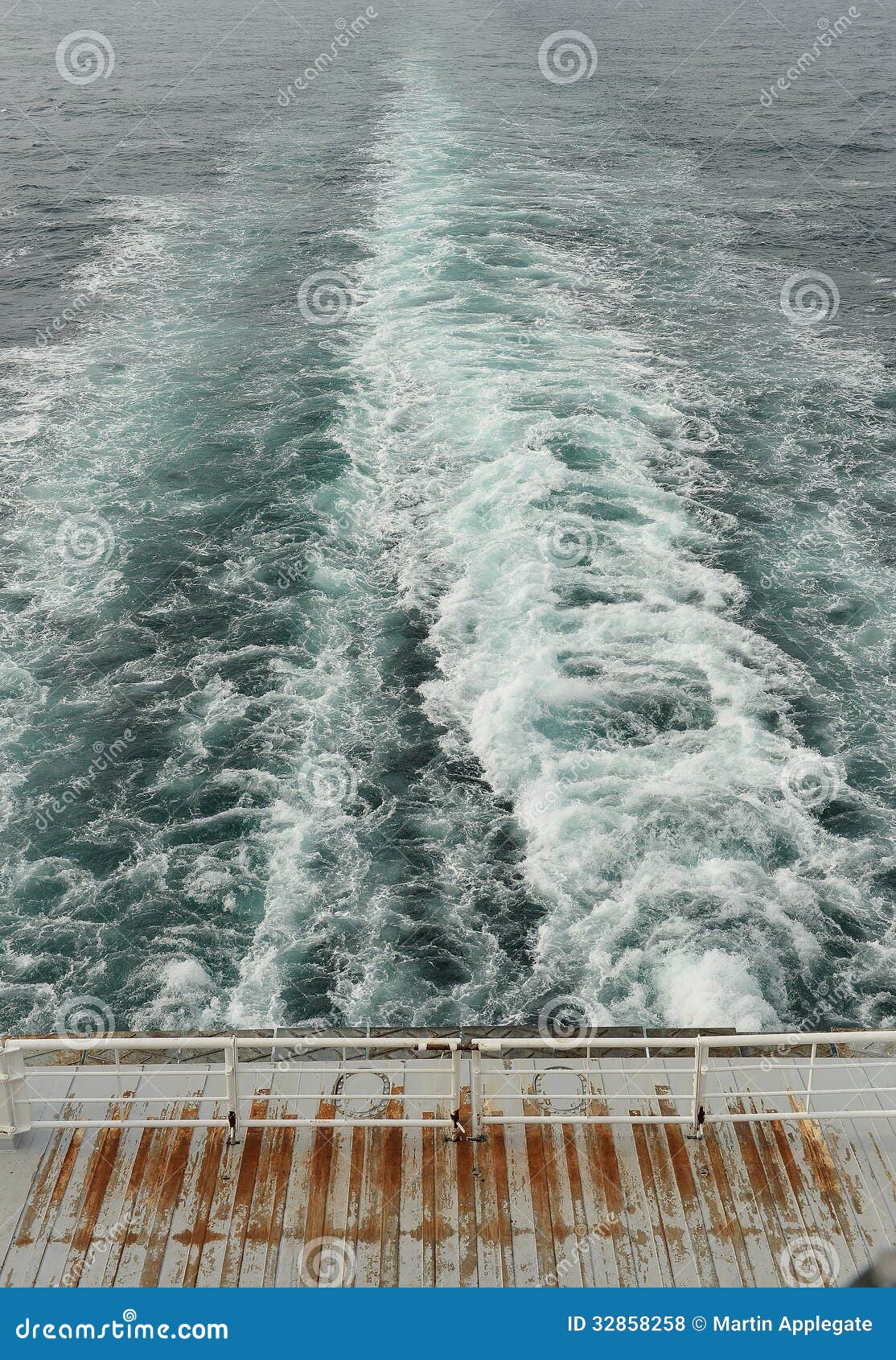 Wake of boat at sea stock photo. Image of water, wake - 32858258