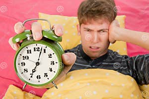 Wake Up Man With Big Alarm Clock Stock Photo Image Of Closed Andsome Wake Up Man With Big Alarm Clock Stock Photo Image Of Closed Andsome