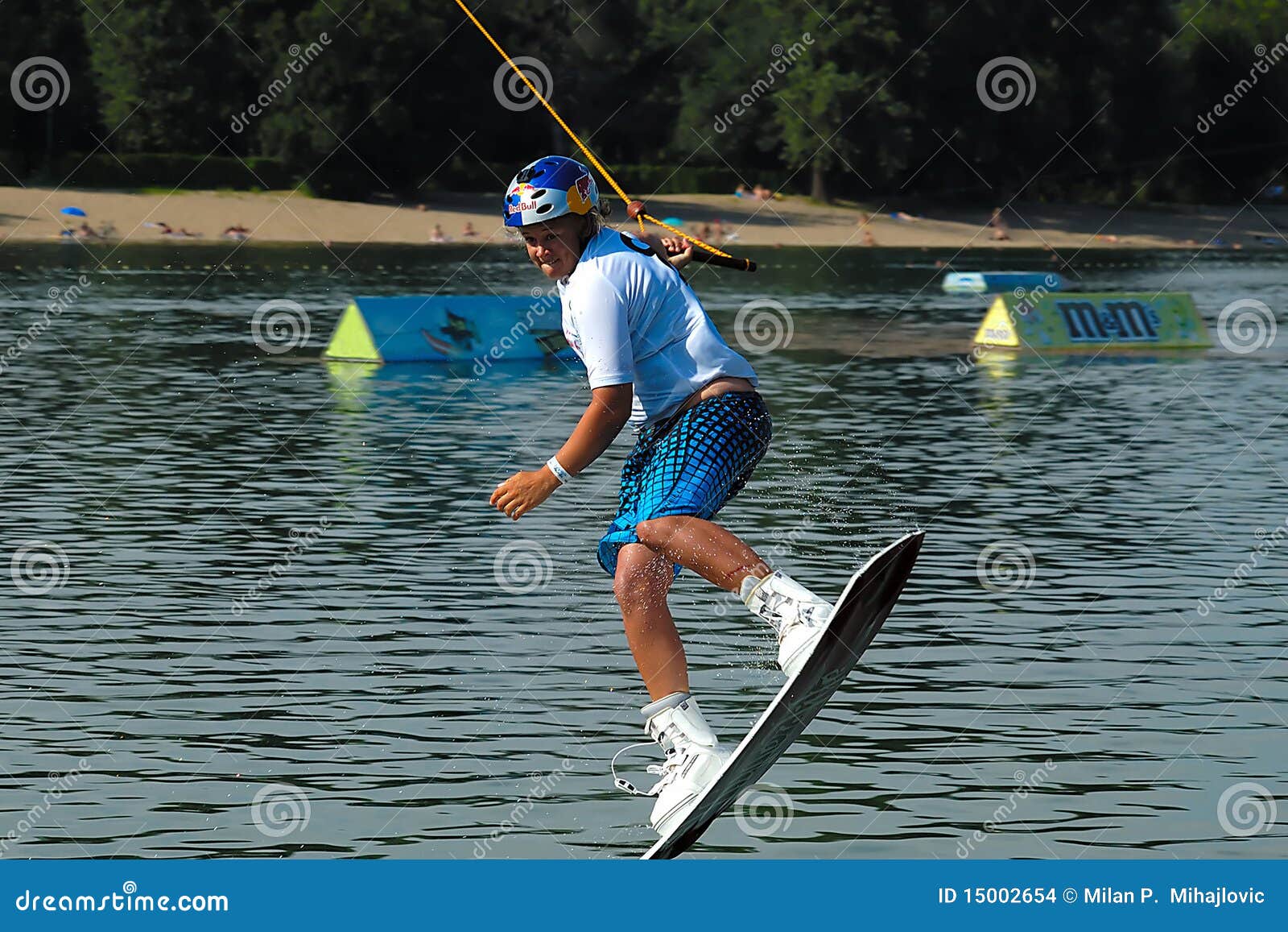 Wakeboarder in jump editorial stock image. Image of sport 15002654