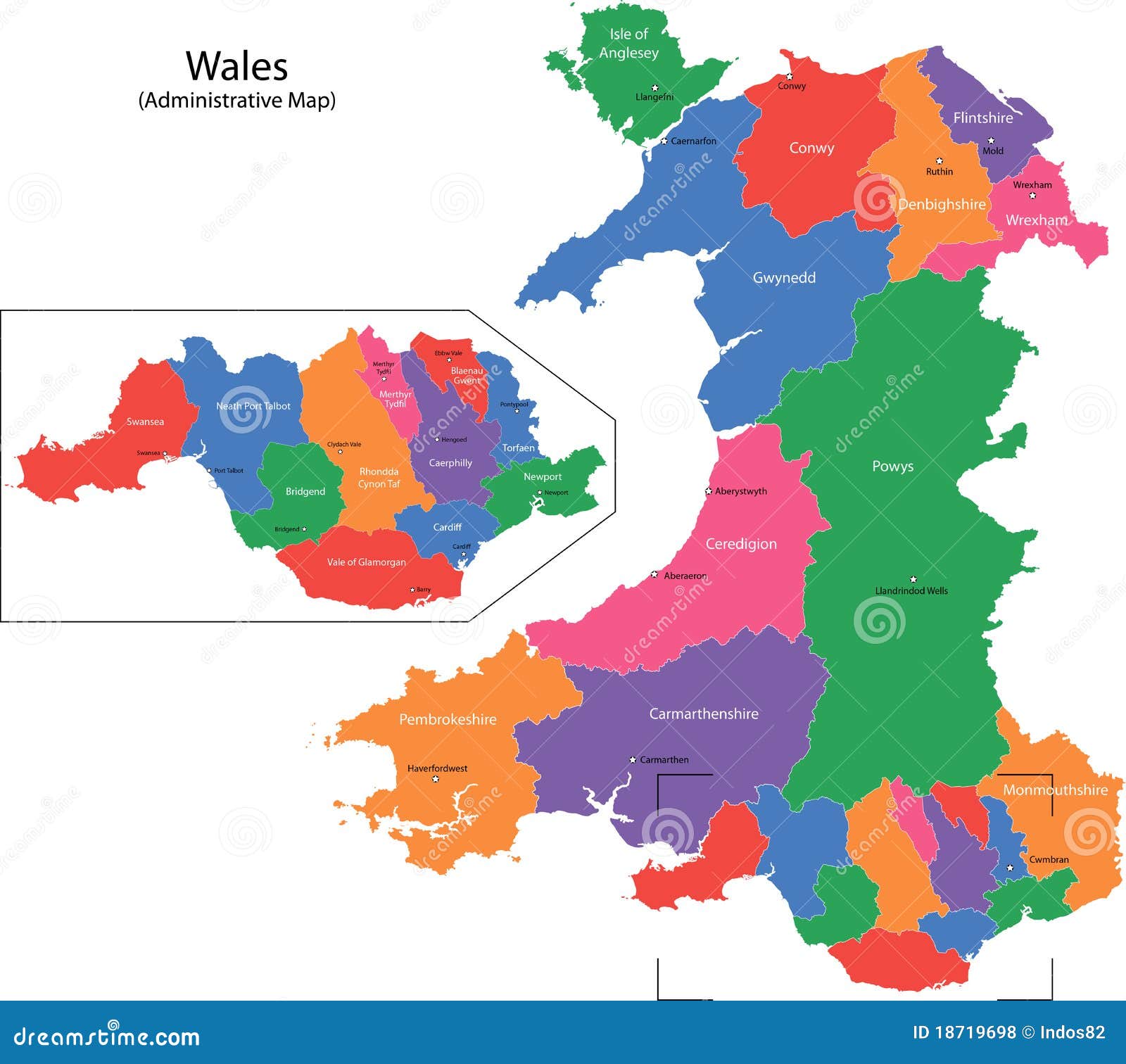 wales map